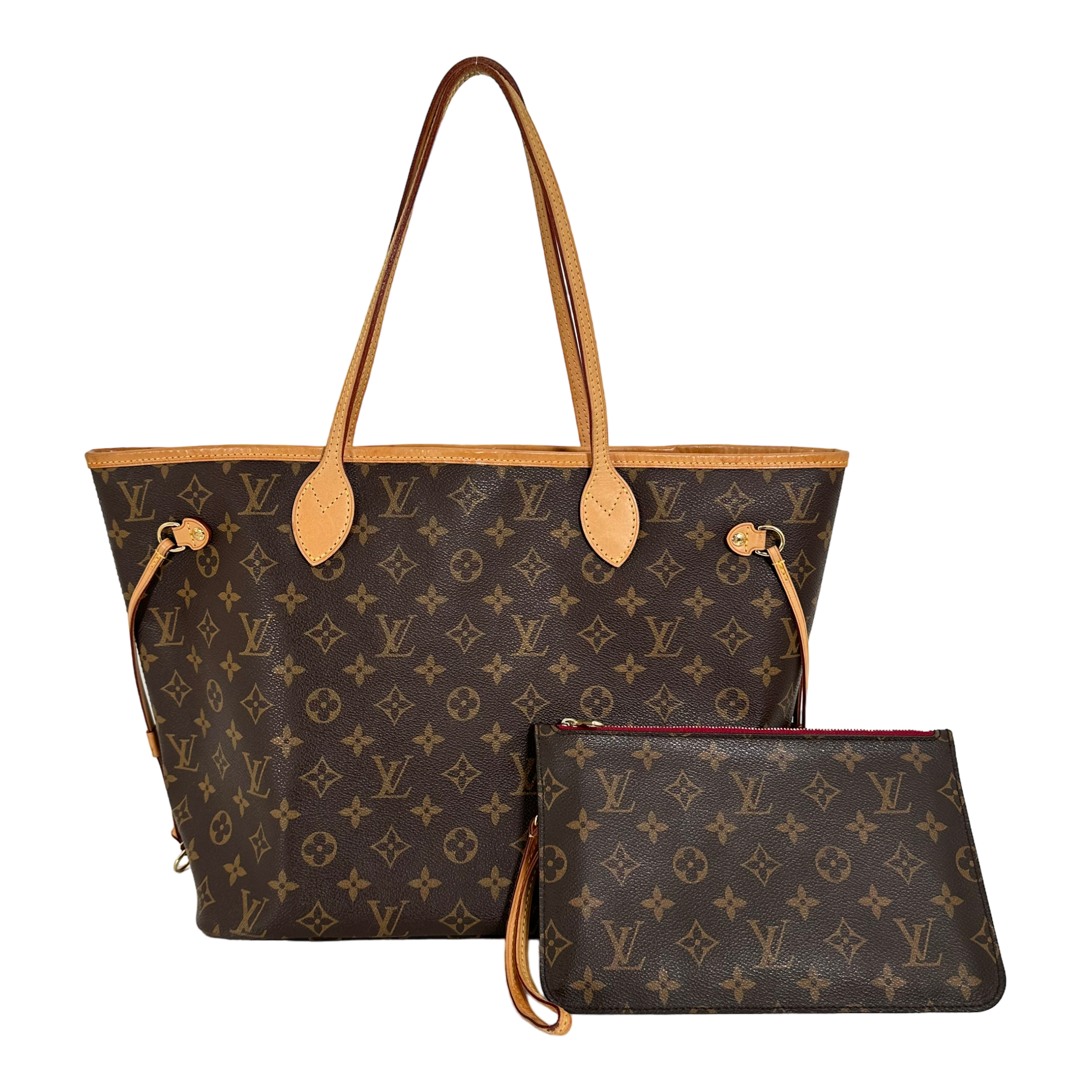 Monogram Neverfull MM - Peony w/ Pouch