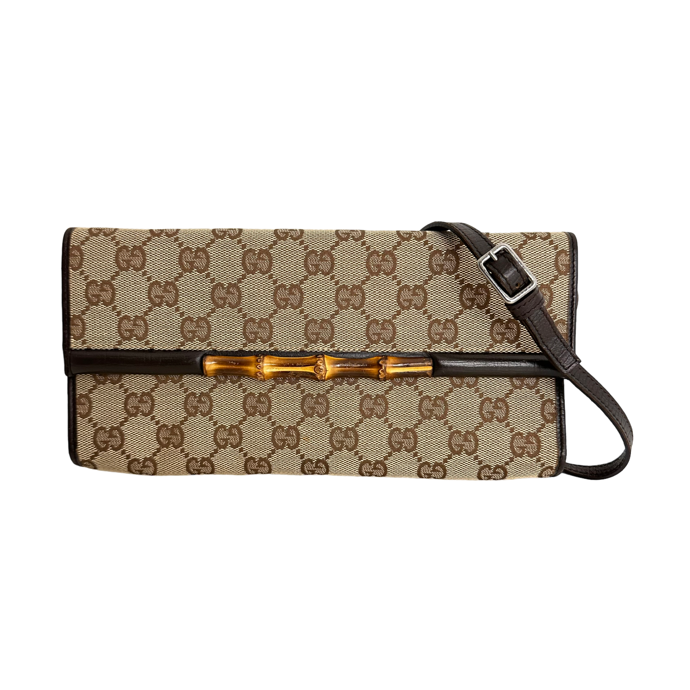 GG Canvas Bamboo Bar Crossbody