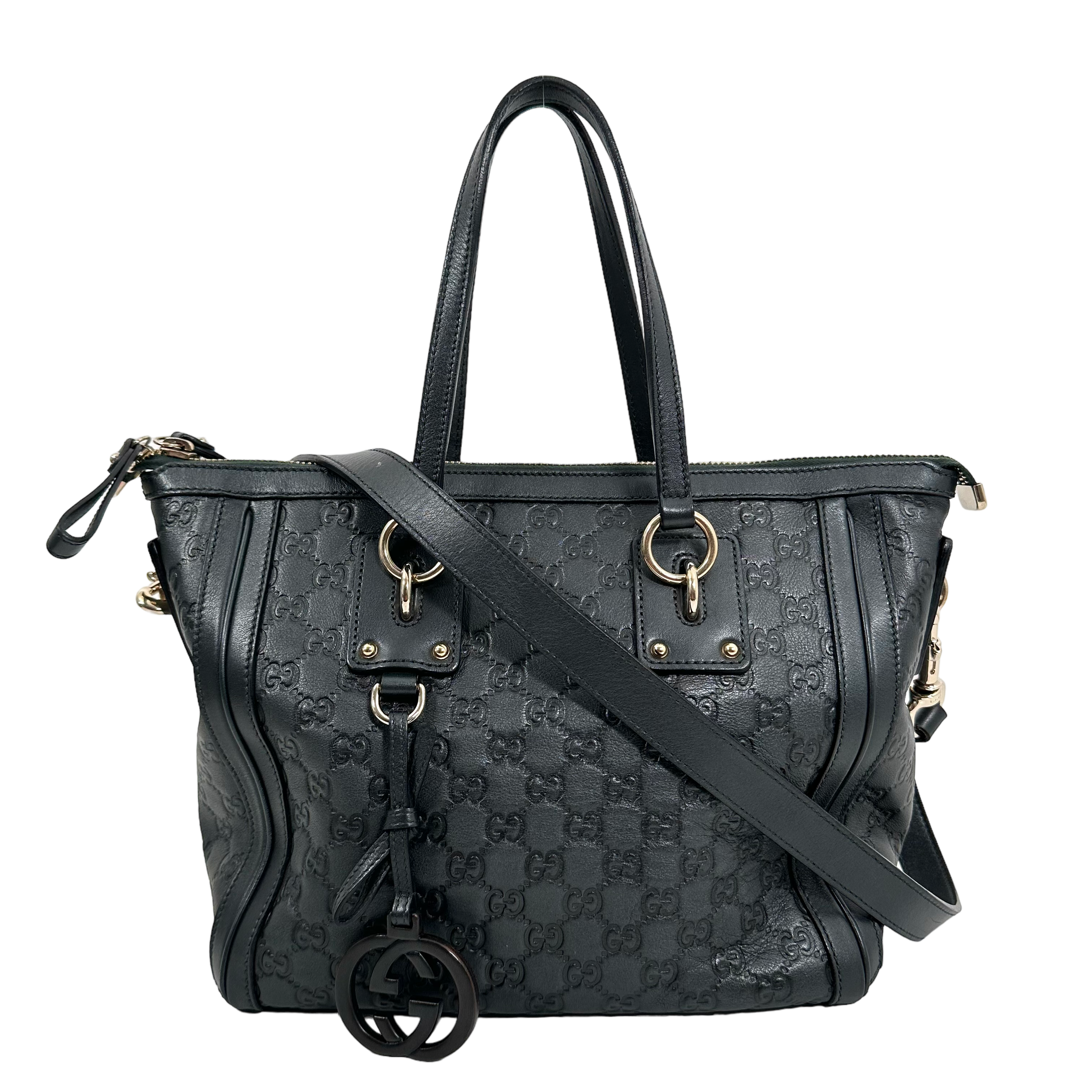 Guccissima Dark Seaweed Green Tote