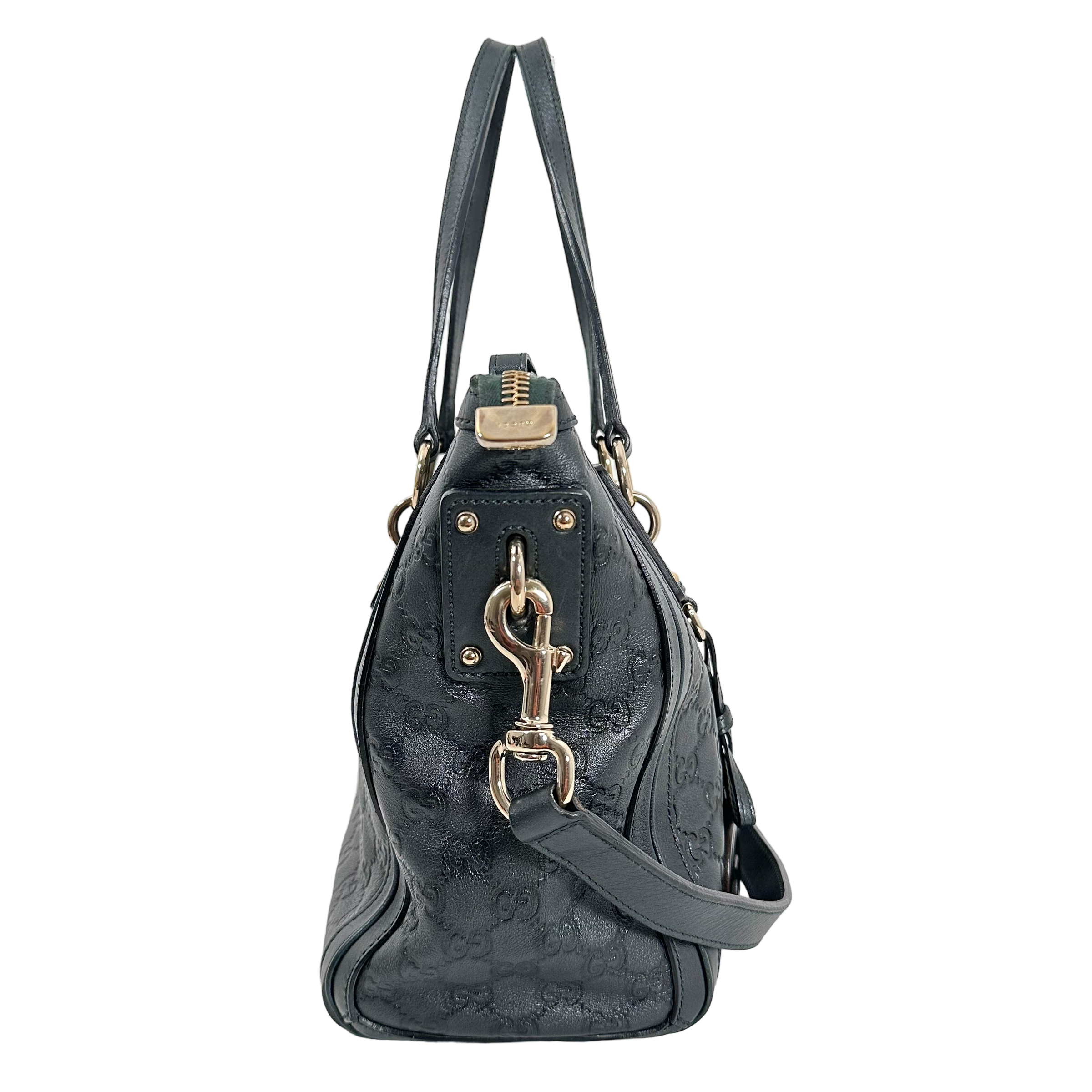 Guccissima Dark Seaweed Green Tote