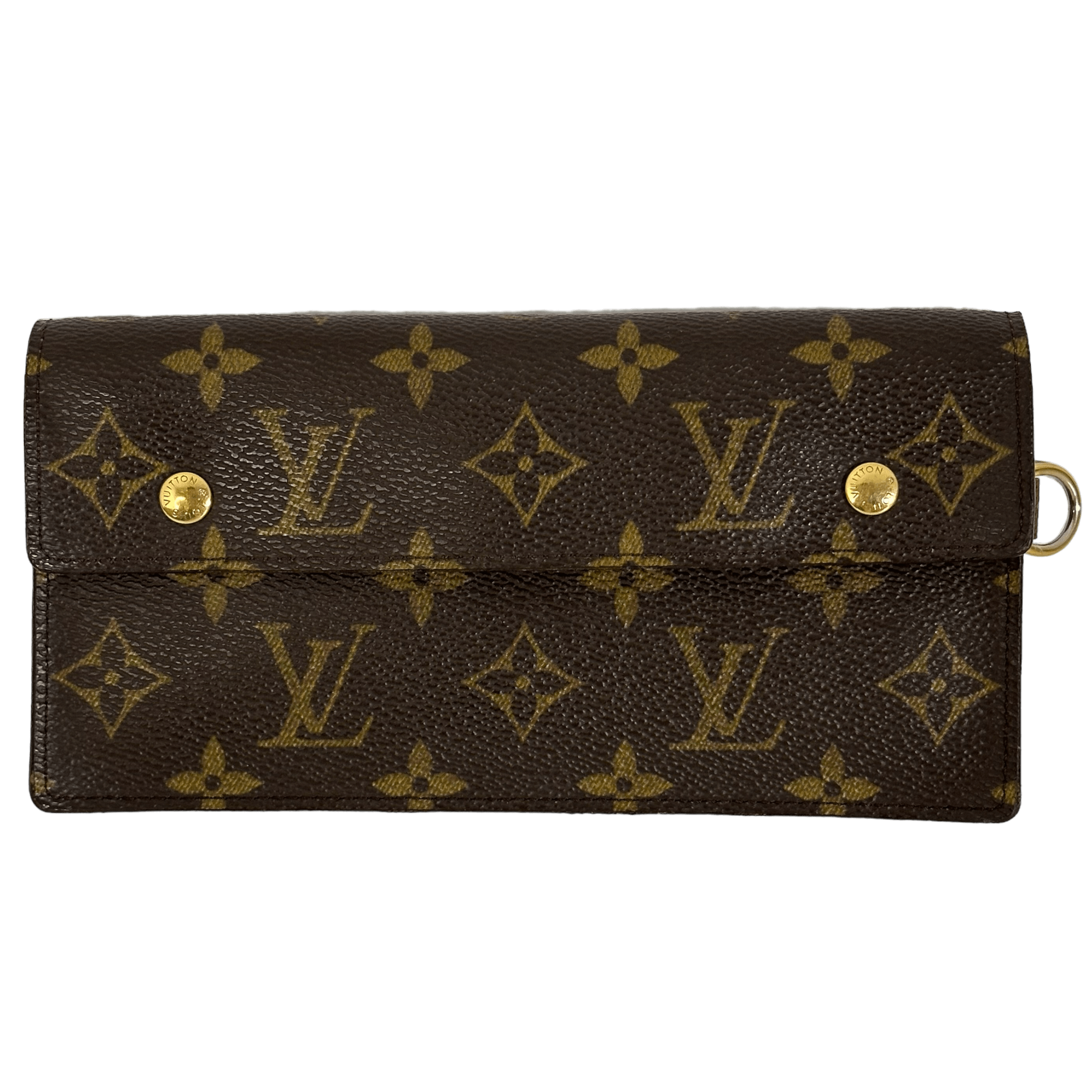 Monogram Double Snap Long Wallet