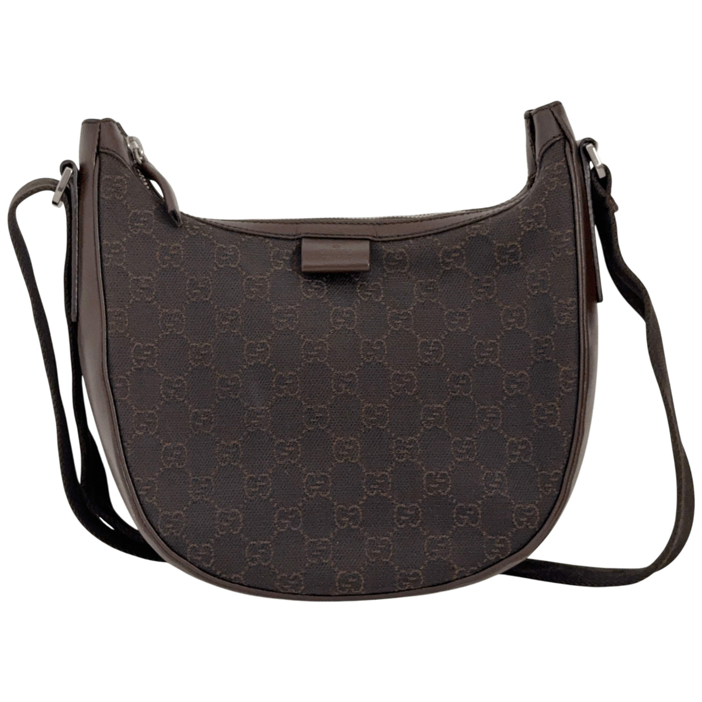 Half Moon Denim Shoulder Bag