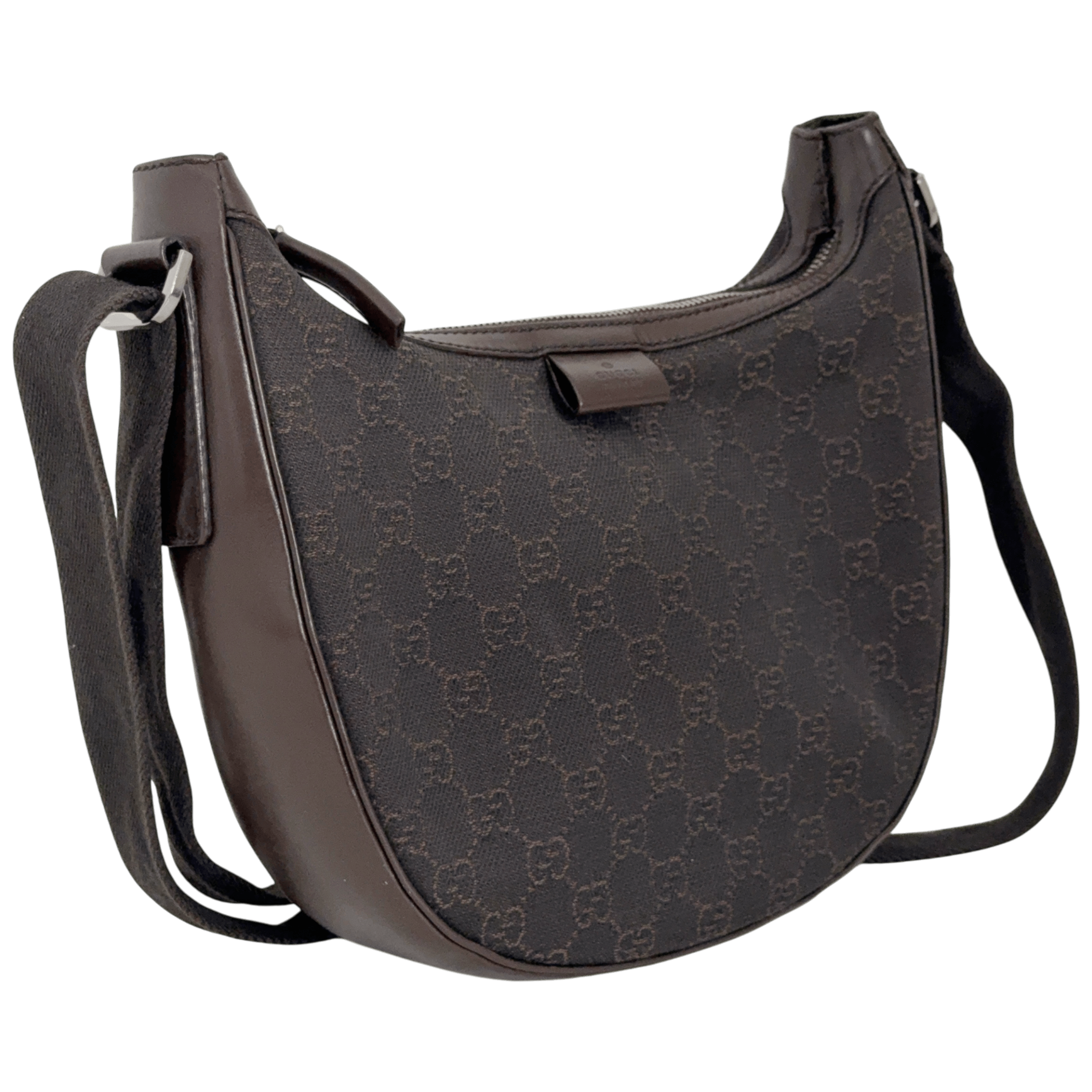 Half Moon Denim Shoulder Bag