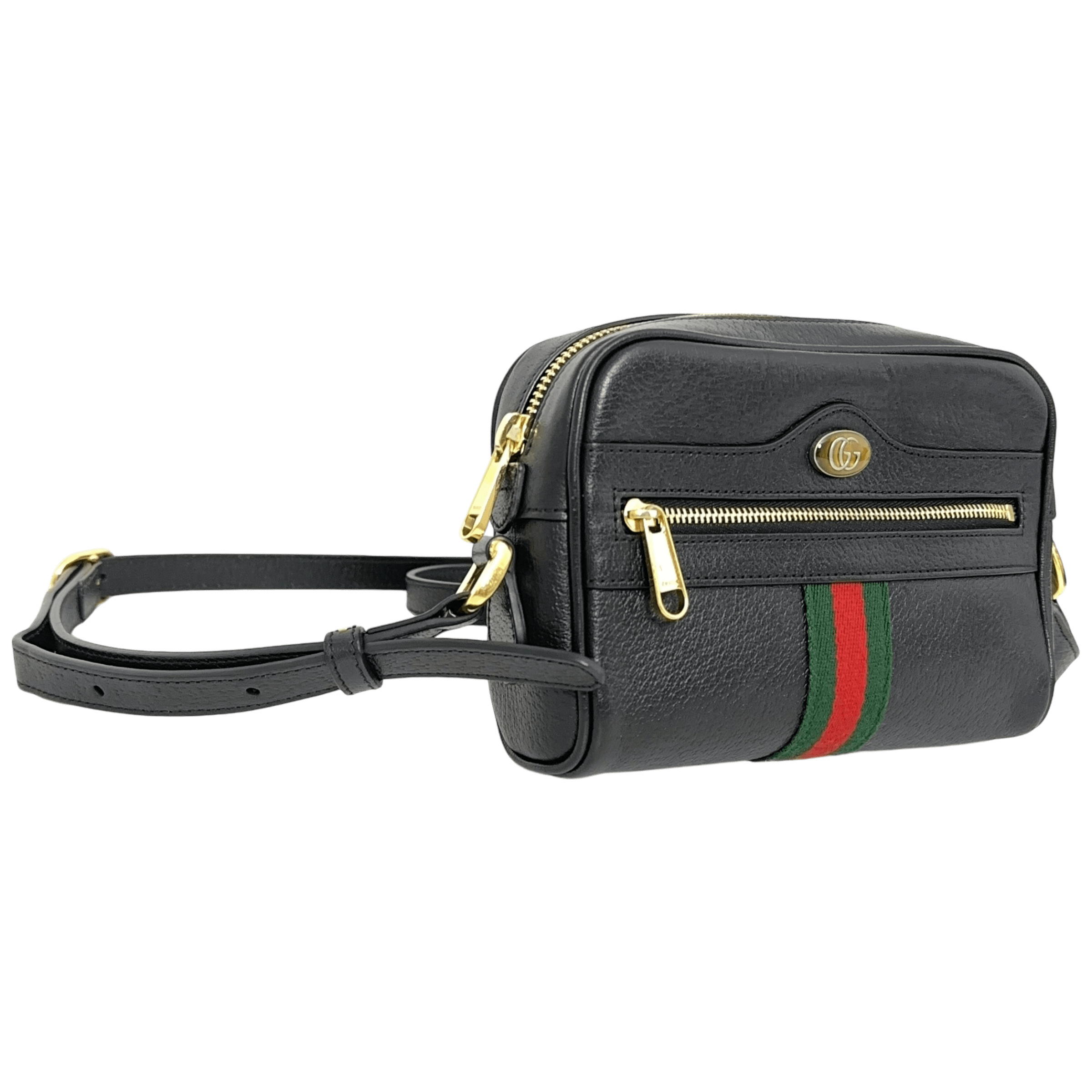 Black Mini Ophidia Shoulder Bag