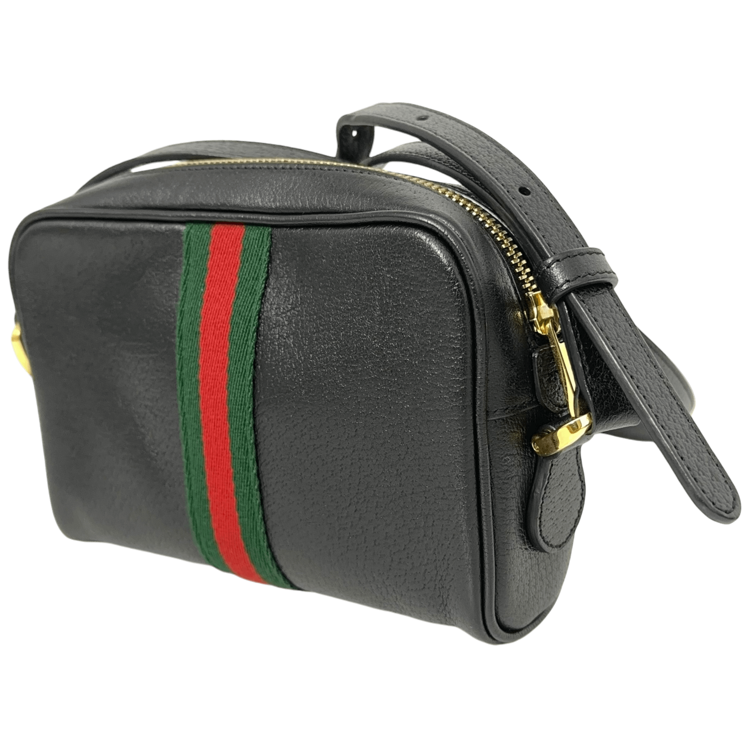 Black Mini Ophidia Shoulder Bag