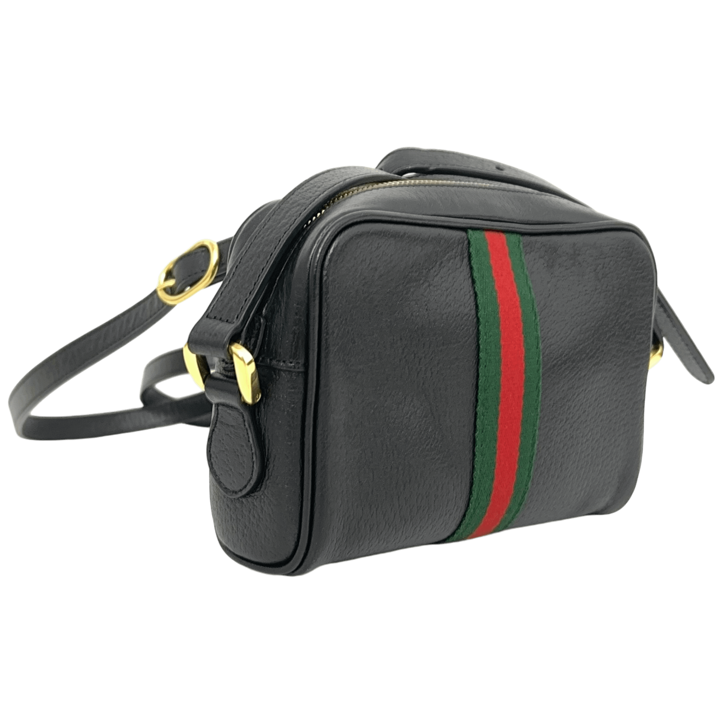 Black Mini Ophidia Shoulder Bag