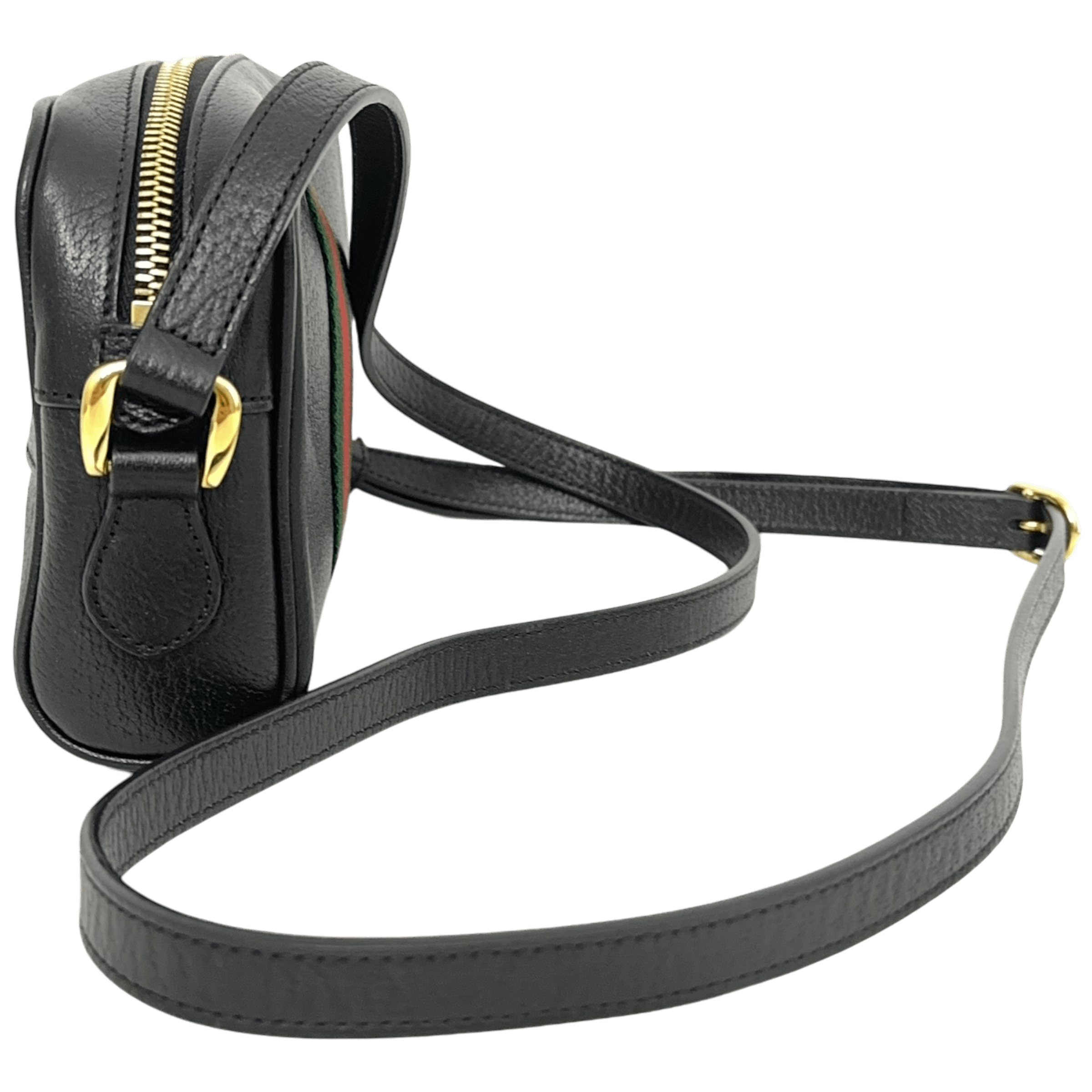 Black Mini Ophidia Shoulder Bag