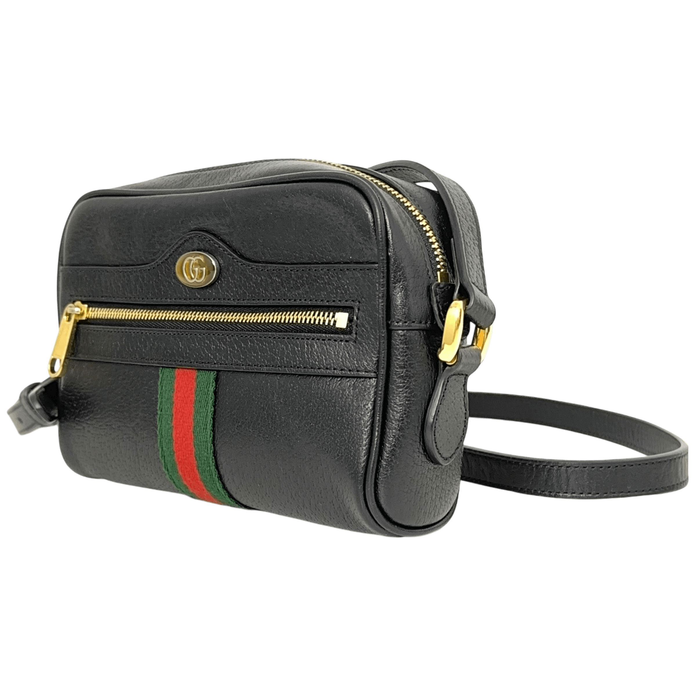Black Mini Ophidia Shoulder Bag