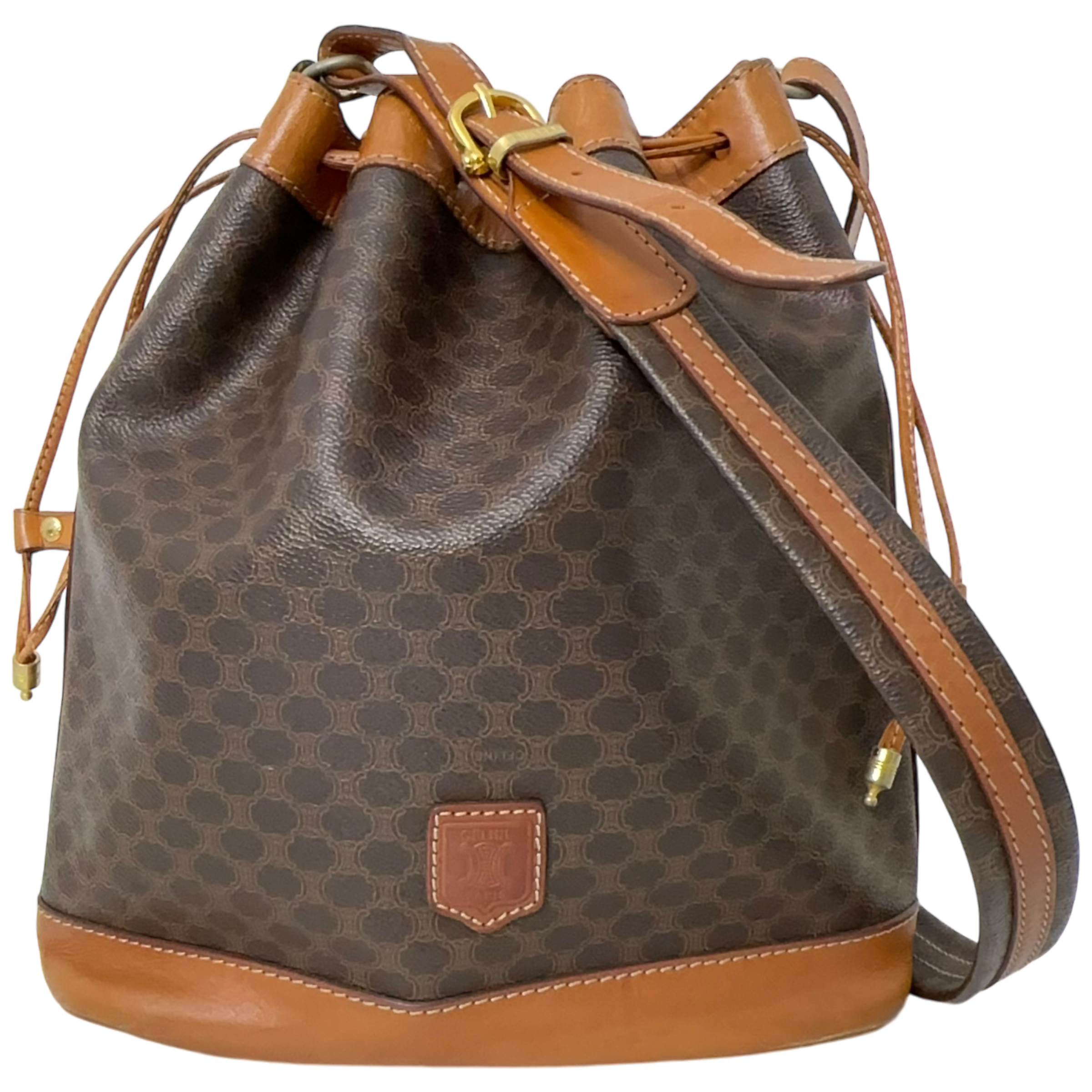 Brown Macadam Bucket Bag