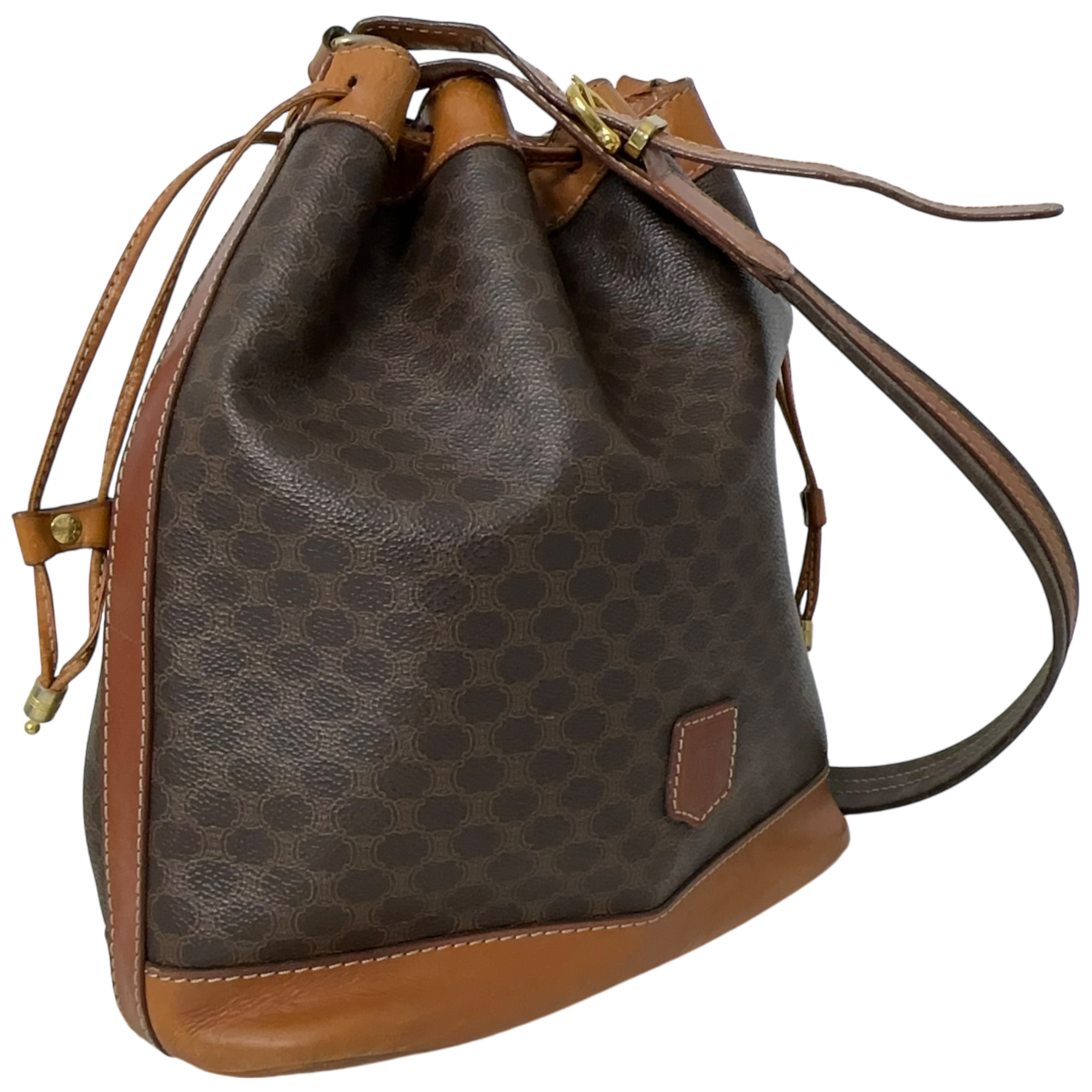 Brown Macadam Bucket Bag