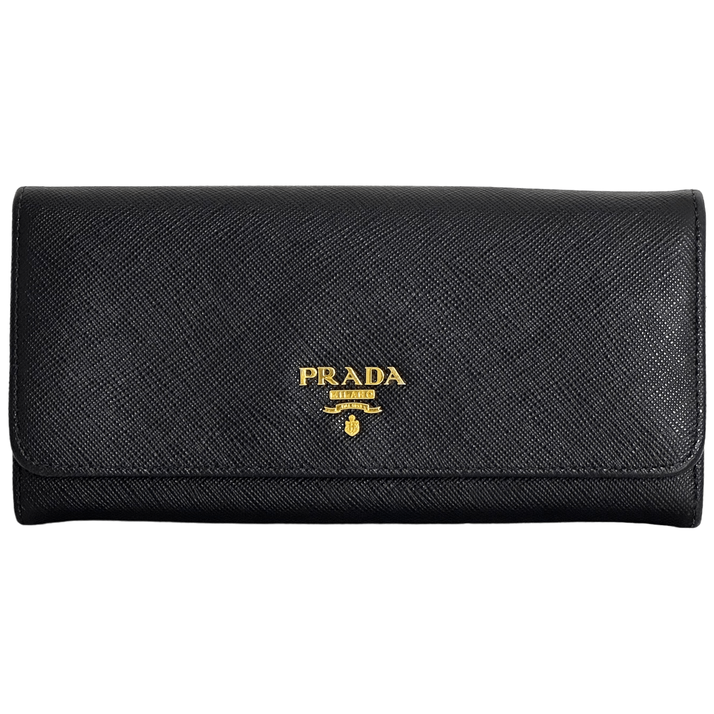 Saffiano Leather Long Wallet
