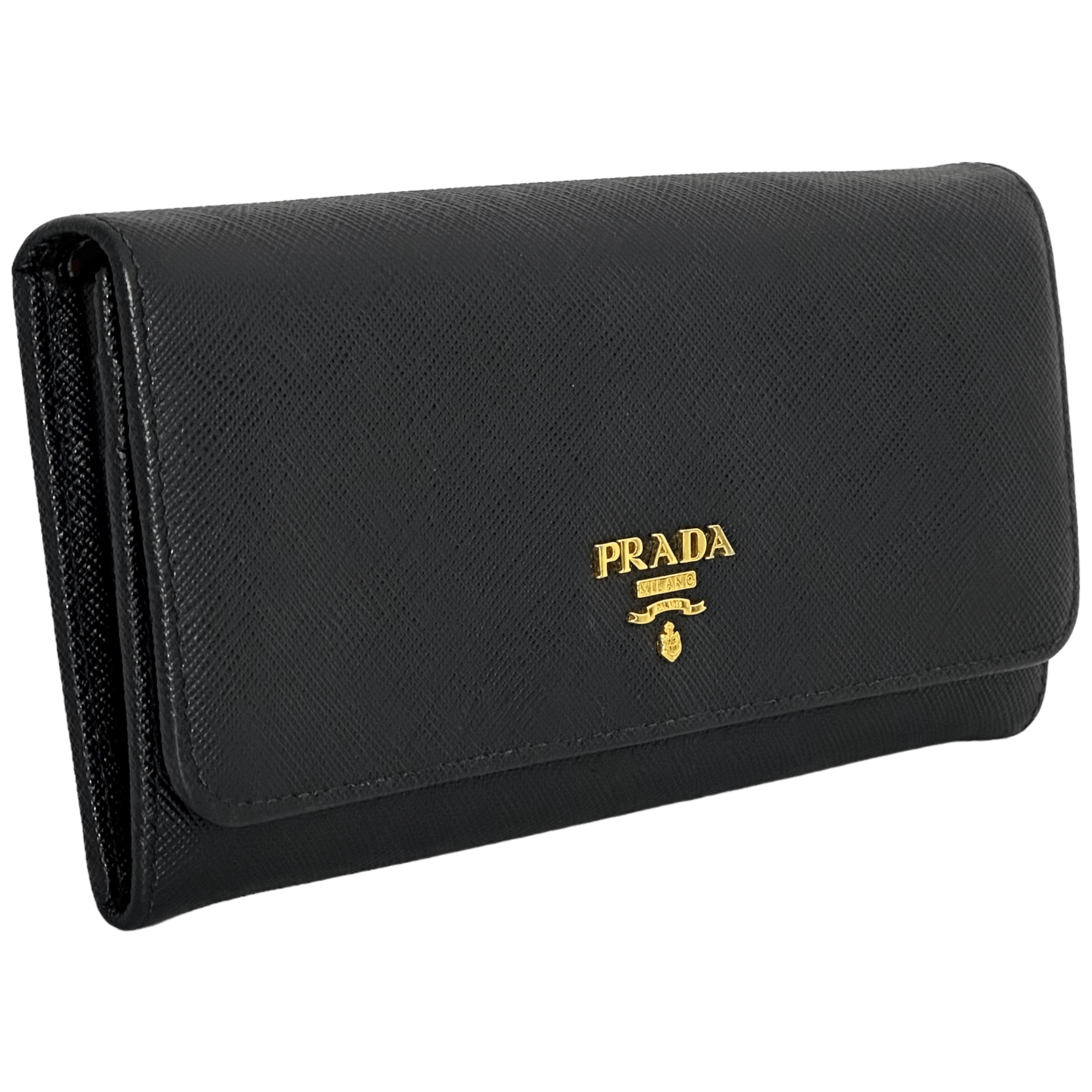 Saffiano Leather Long Wallet