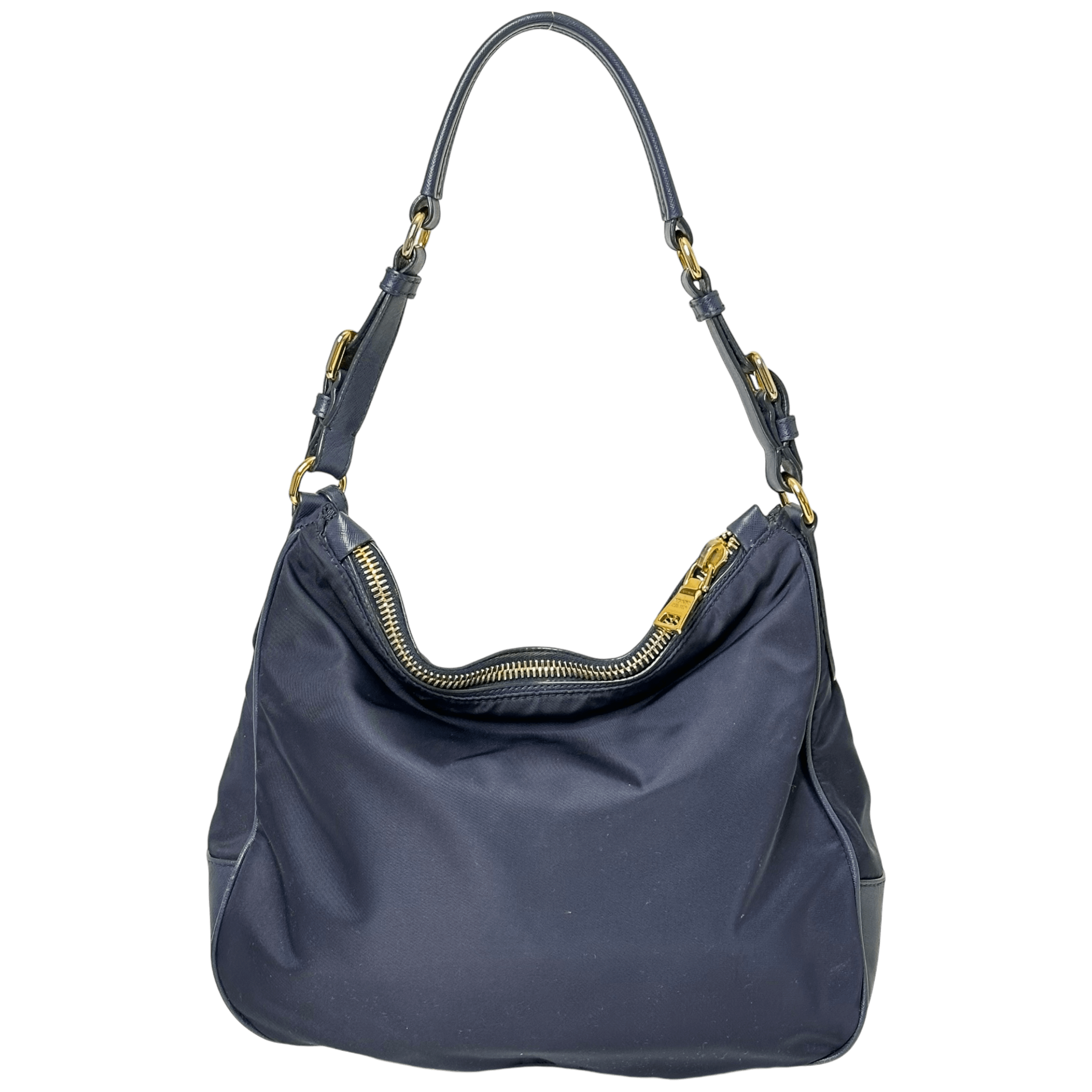 Nylon Tessuto Saffiano Bleu