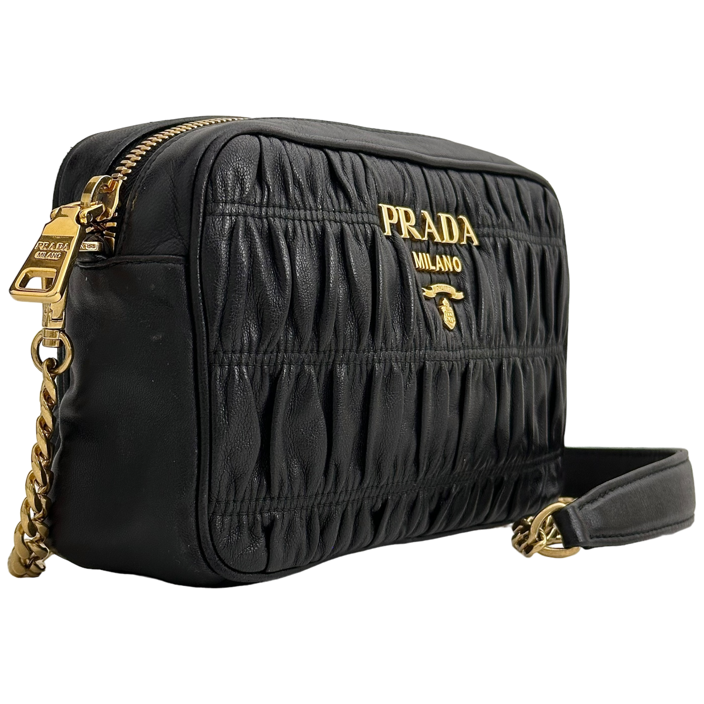 Bandoleria Nappa Gaufre Crossbody