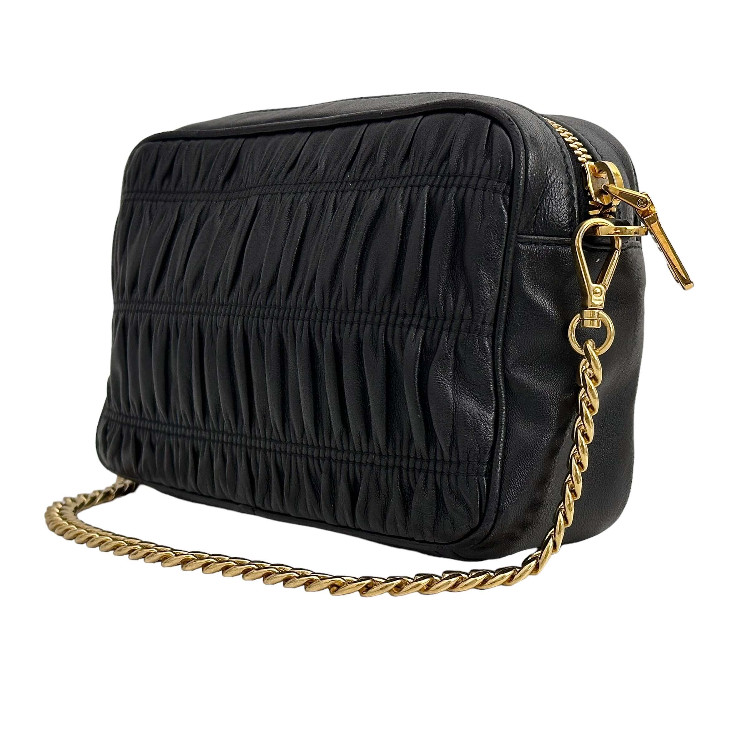 Bandoleria Nappa Gaufre Crossbody