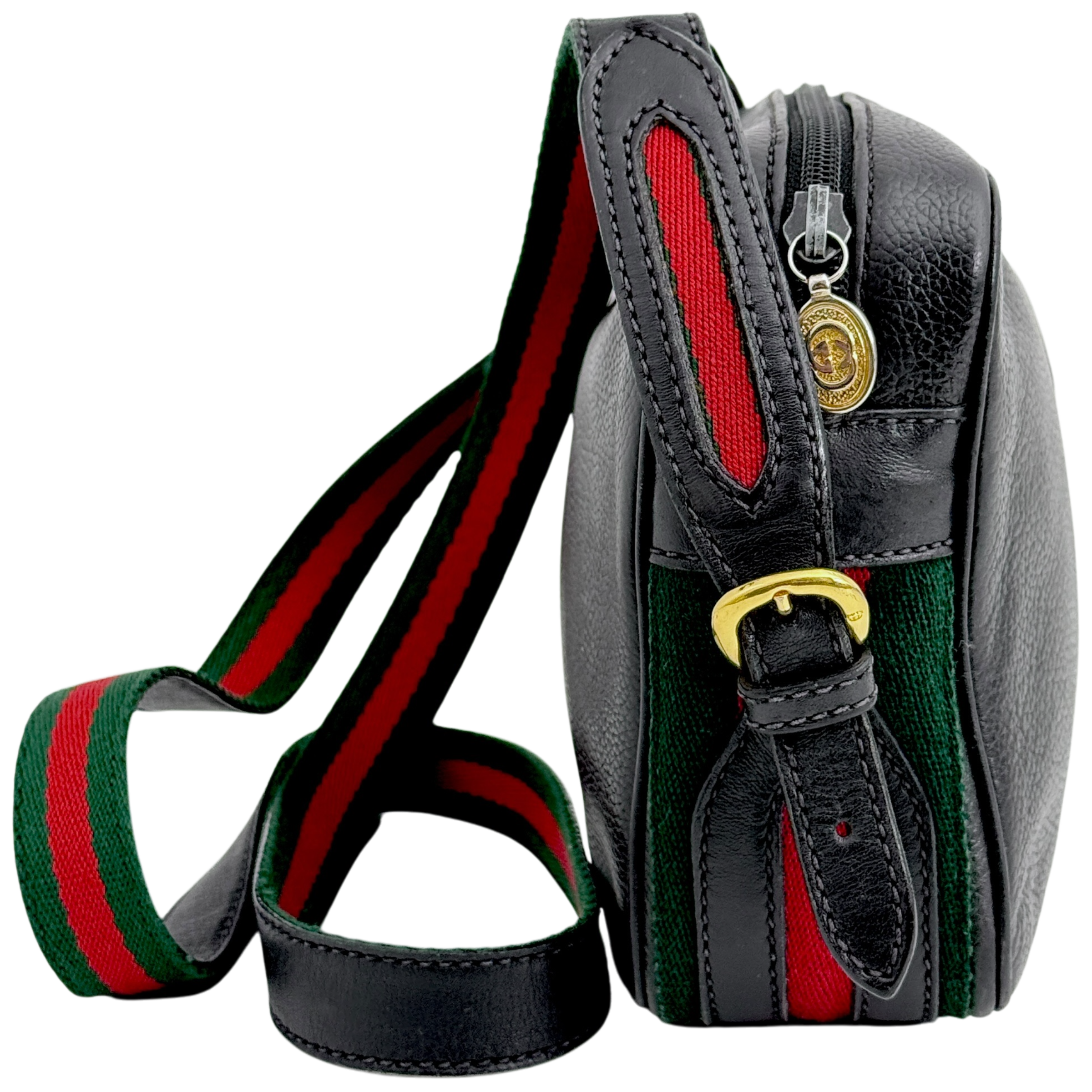 Black Leather Crossbody
