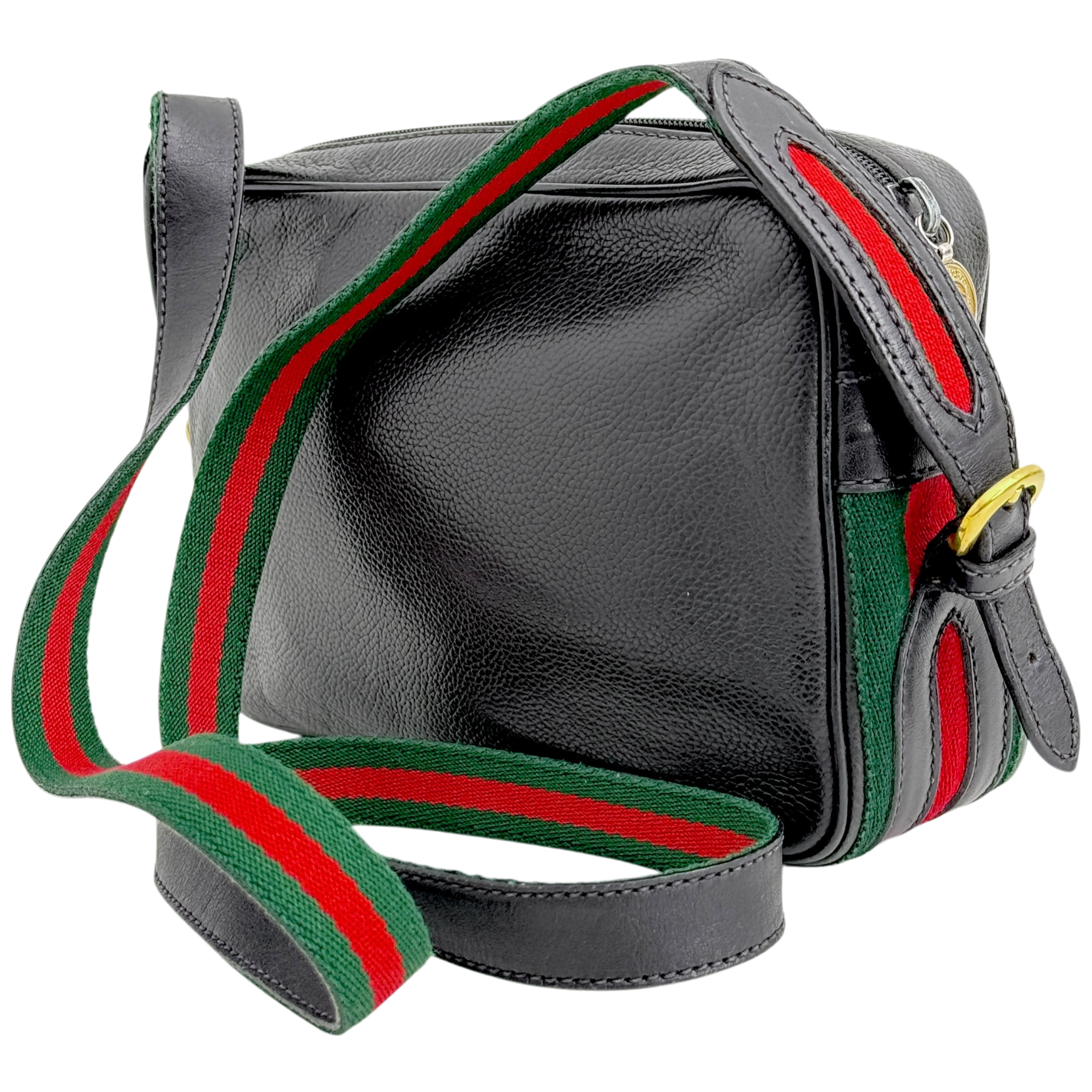 Black Leather Crossbody