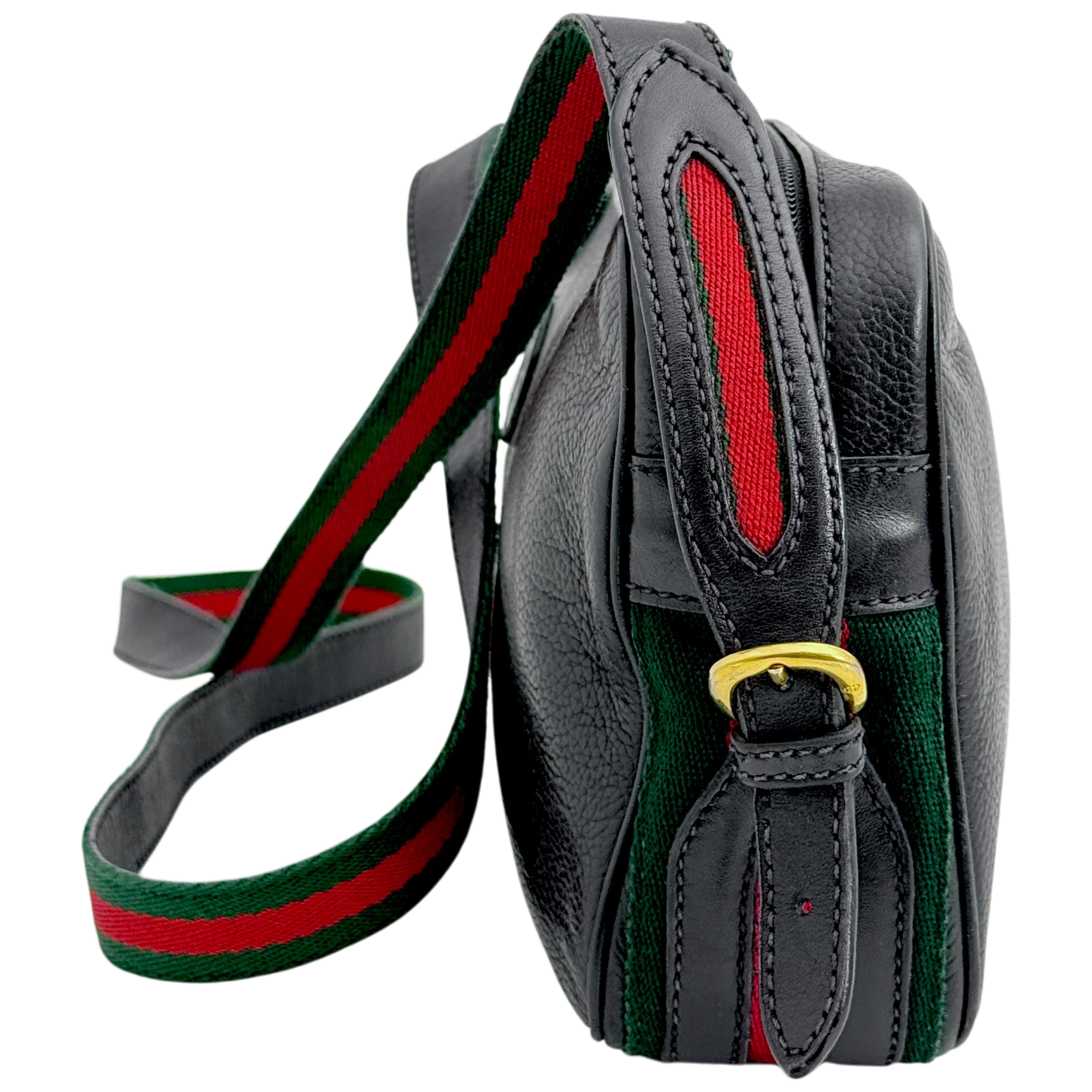Black Leather Crossbody