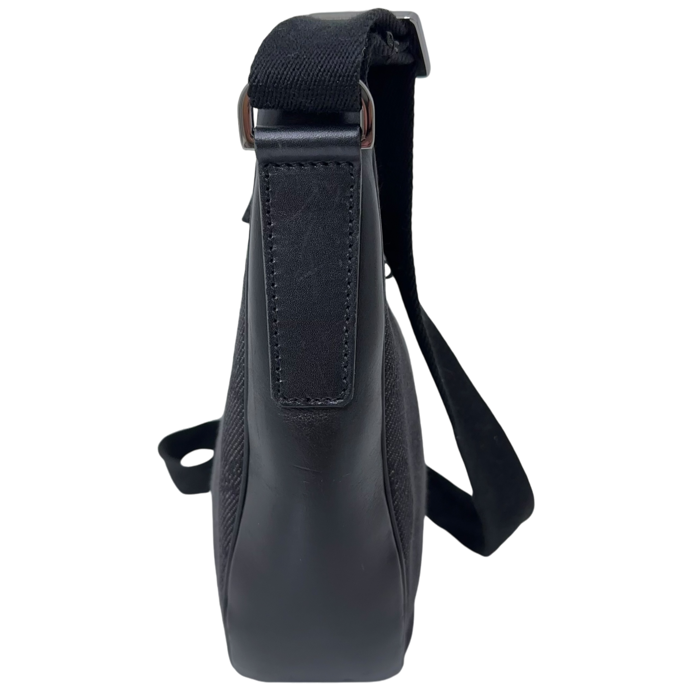 Half Moon Denim Shoulder Bag