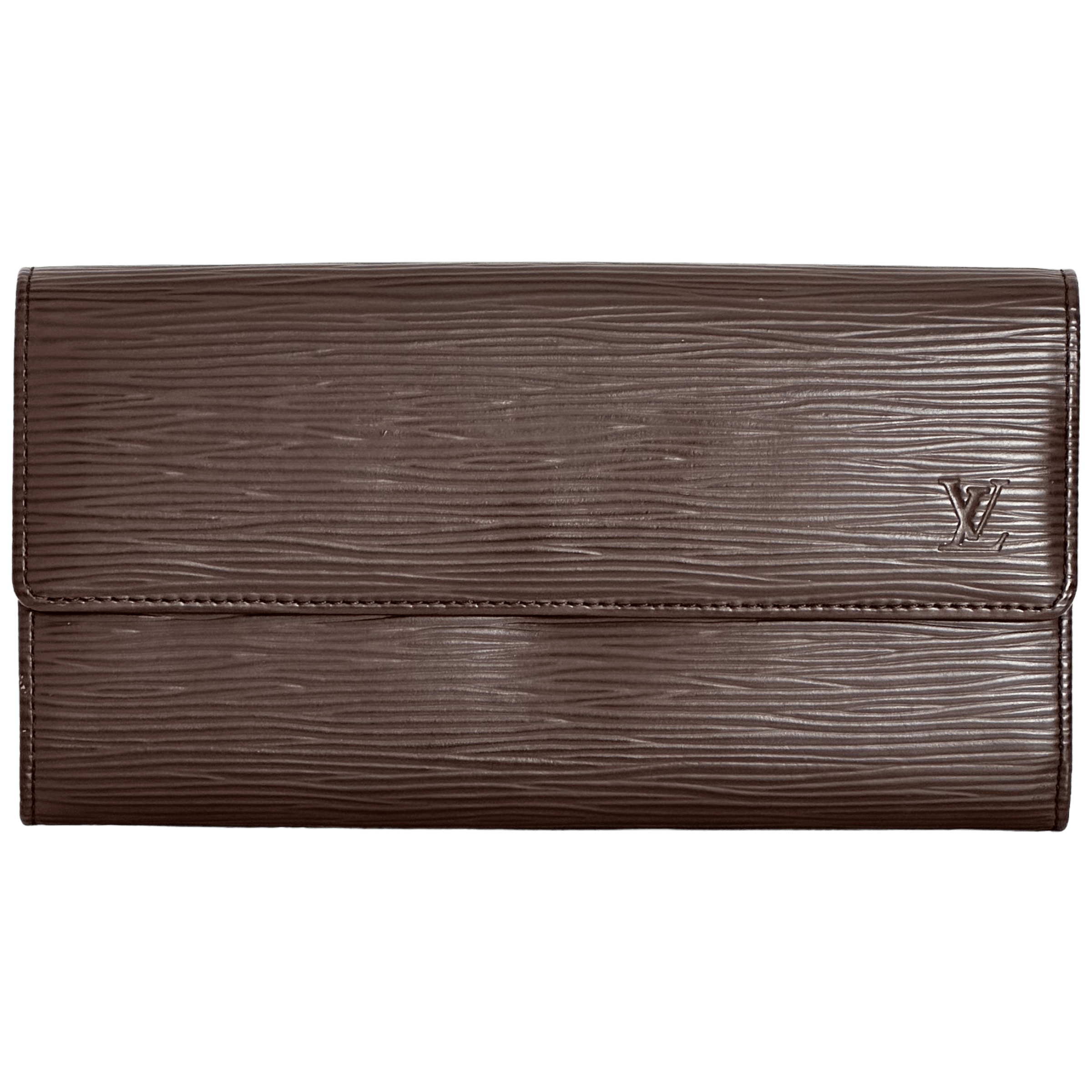 Brown Epi Long Wallet