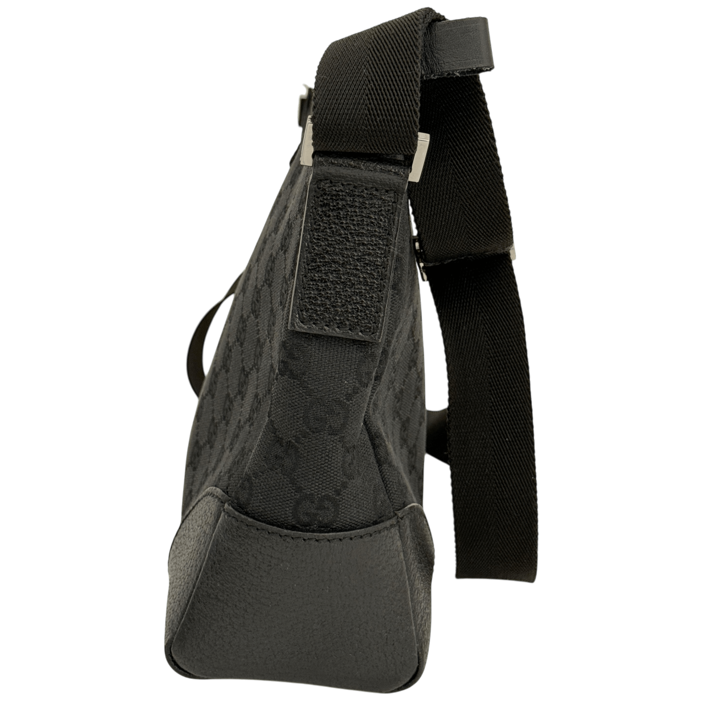 Black GG Web Crossbody