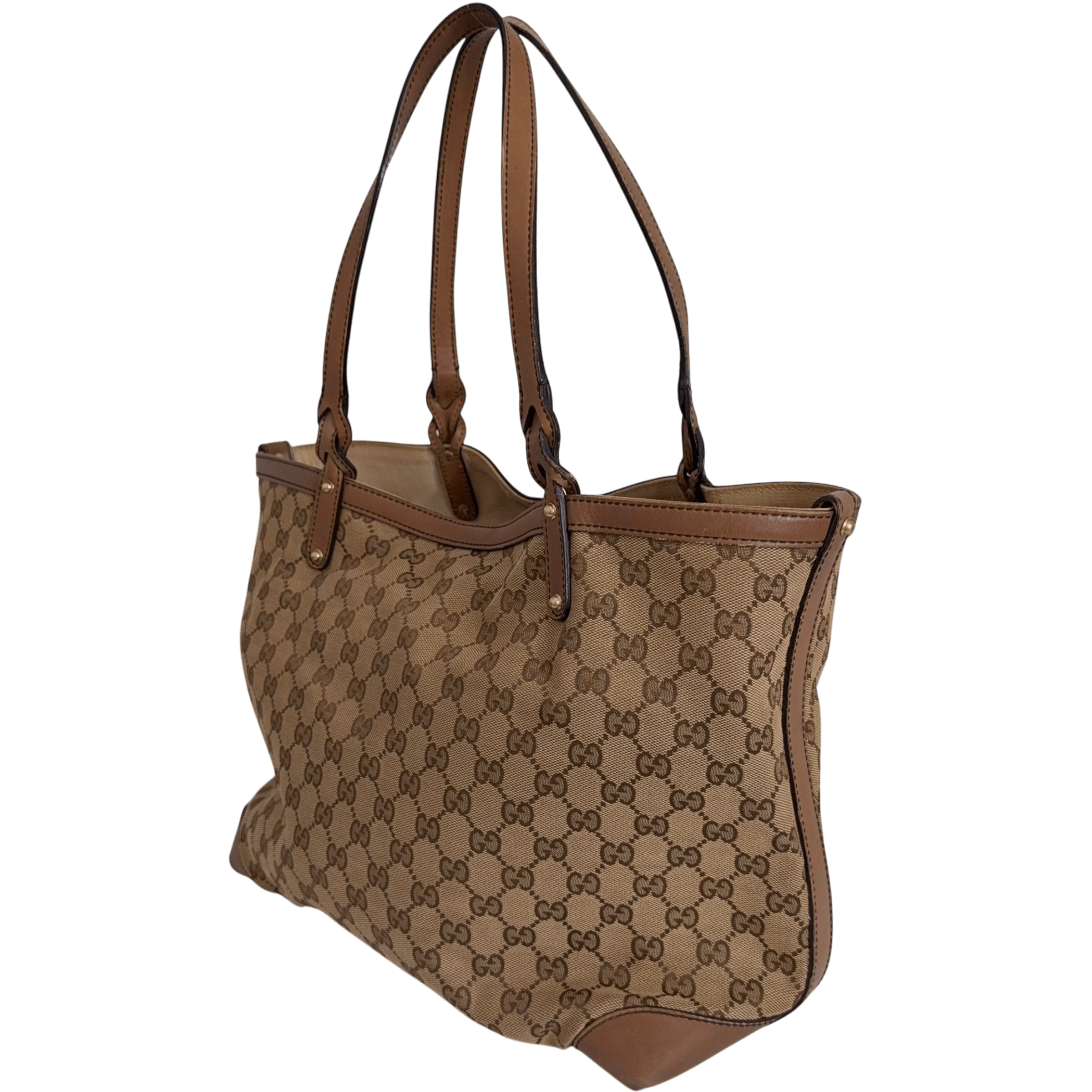 GG Web Canvas Tote