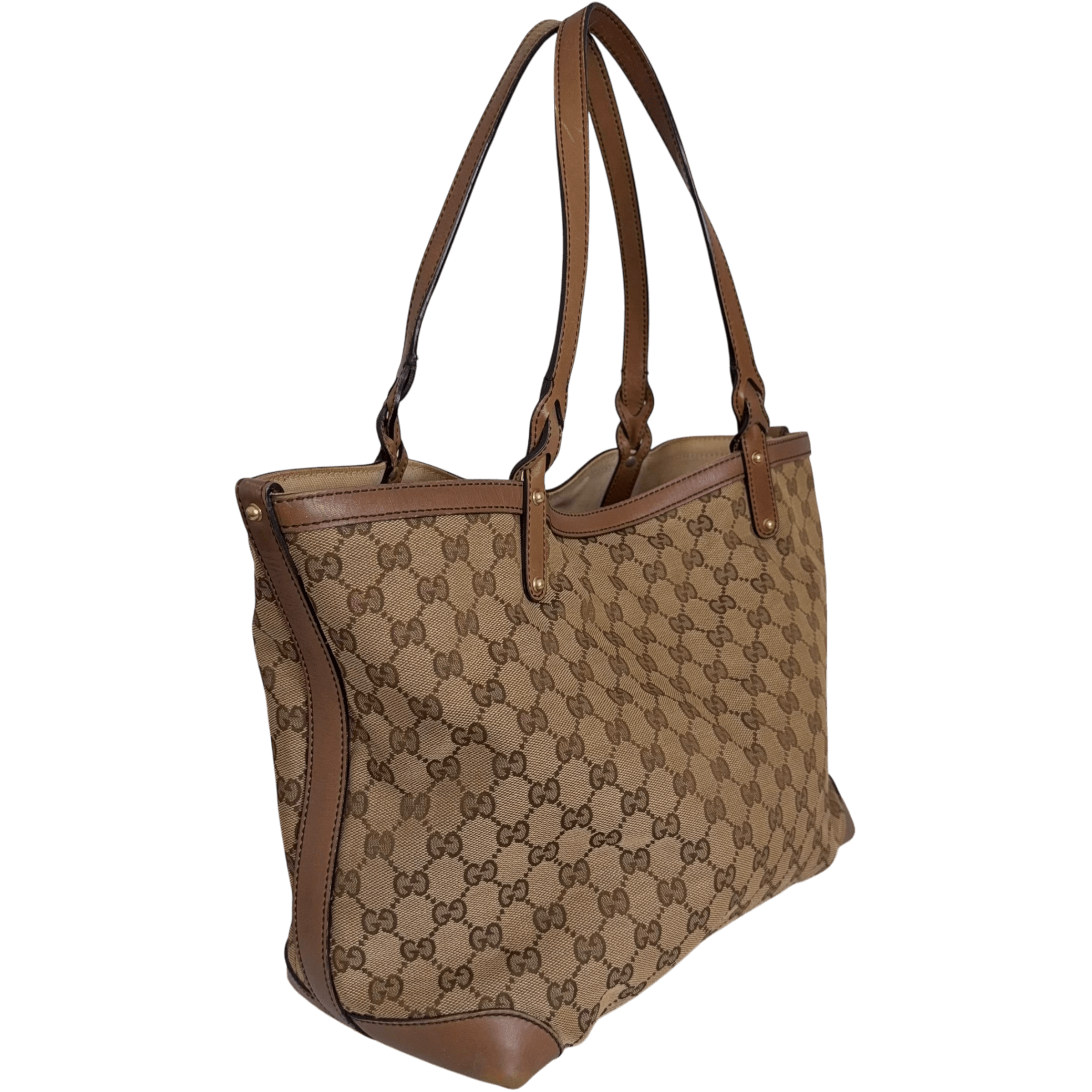 GG Web Canvas Tote