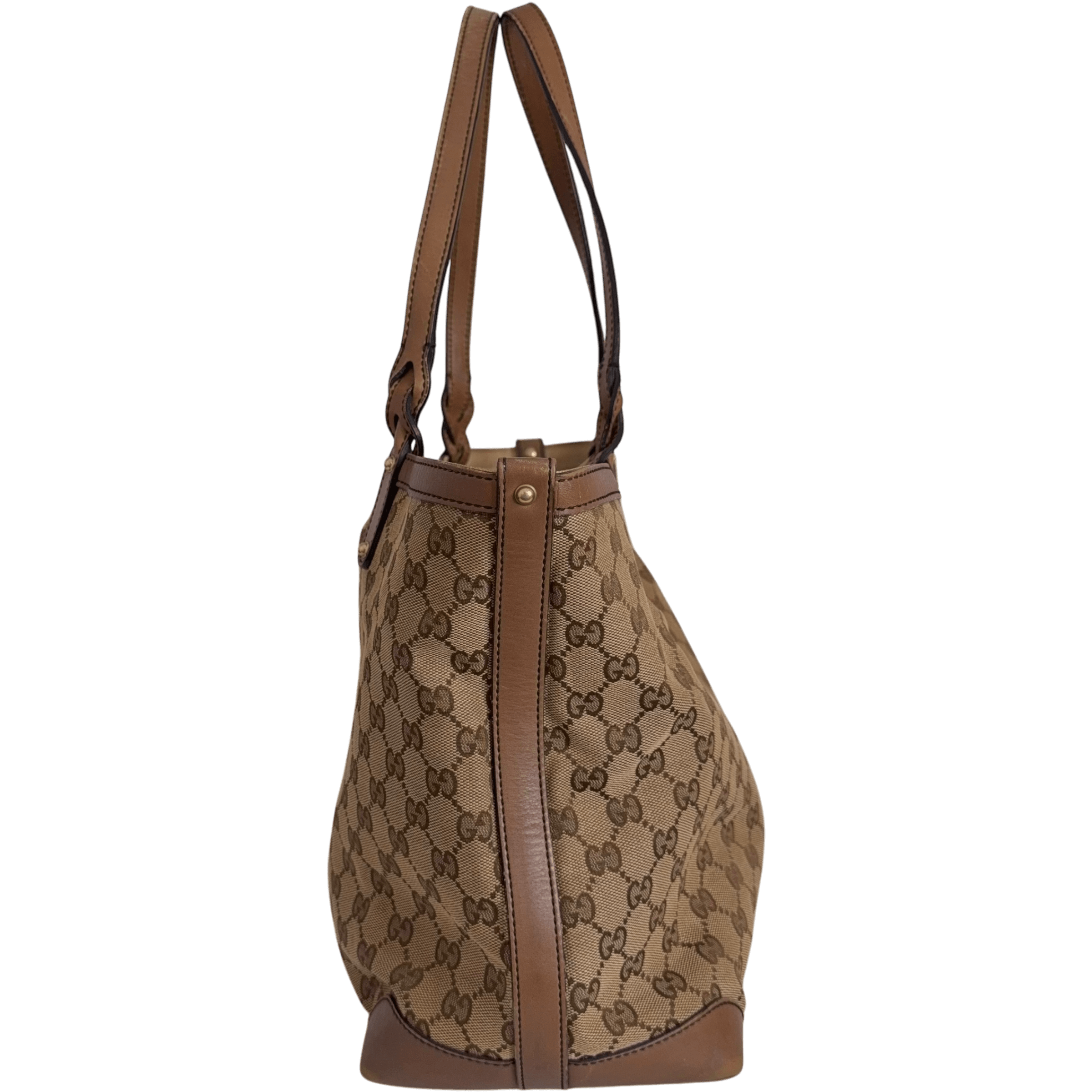GG Web Canvas Tote