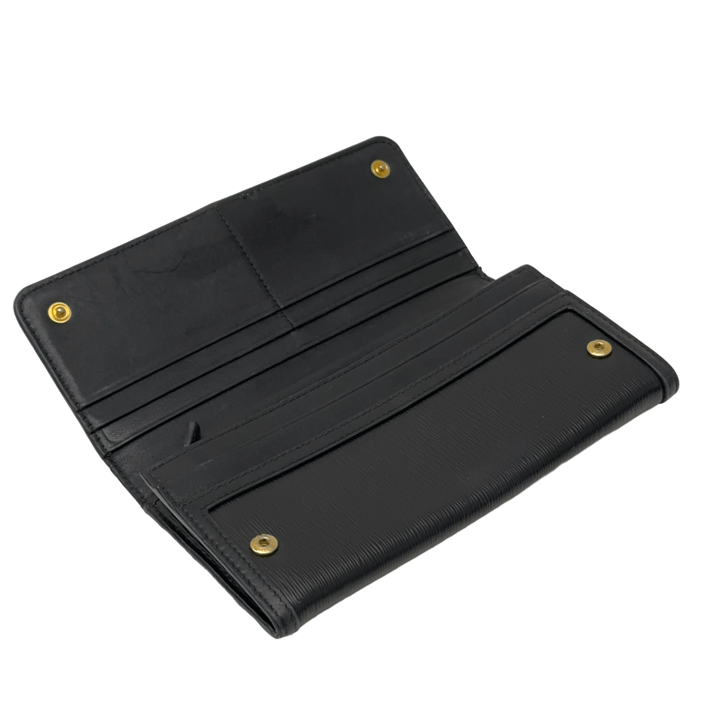 Saffiano Bow Wallet w/ Chain