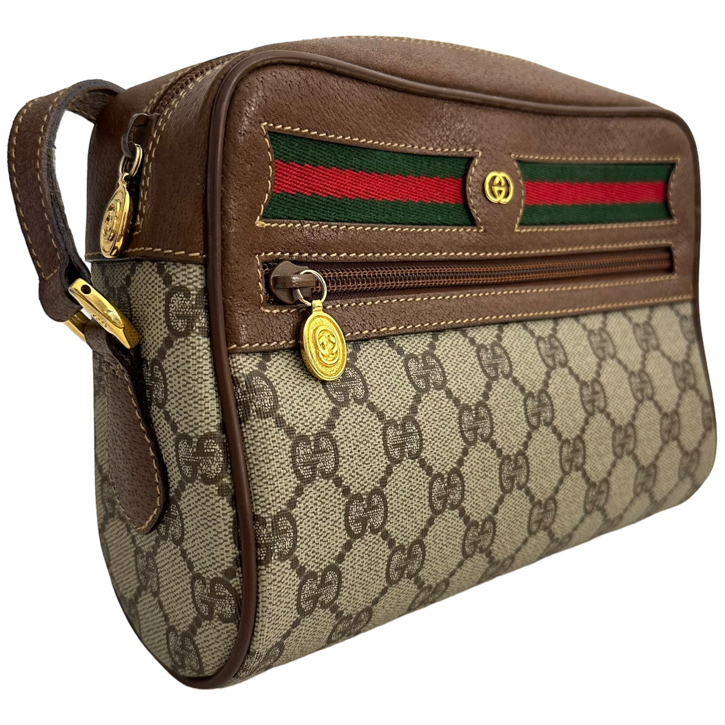 Brown GG Supreme Crossbody