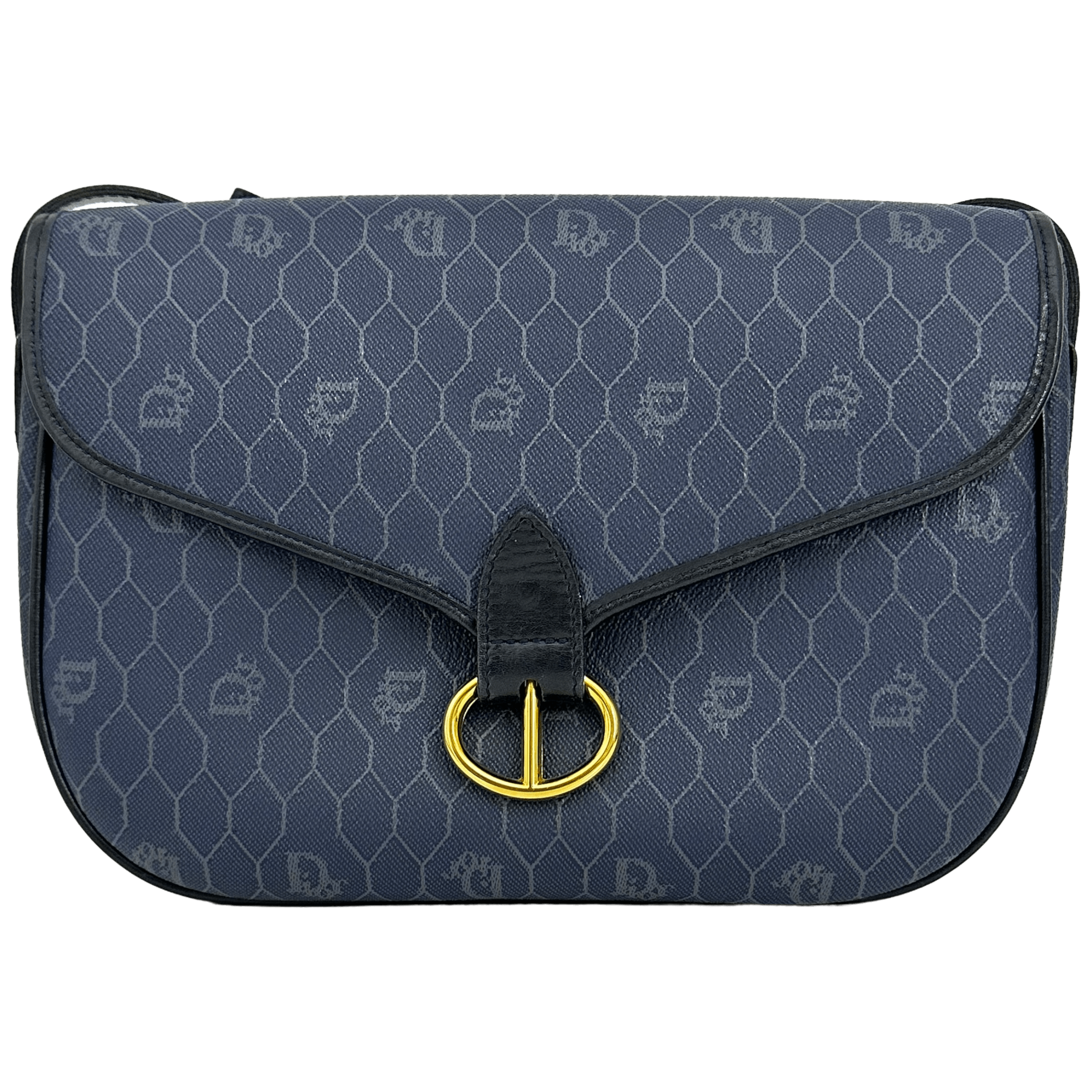 Navy Honeycomb Crossbody