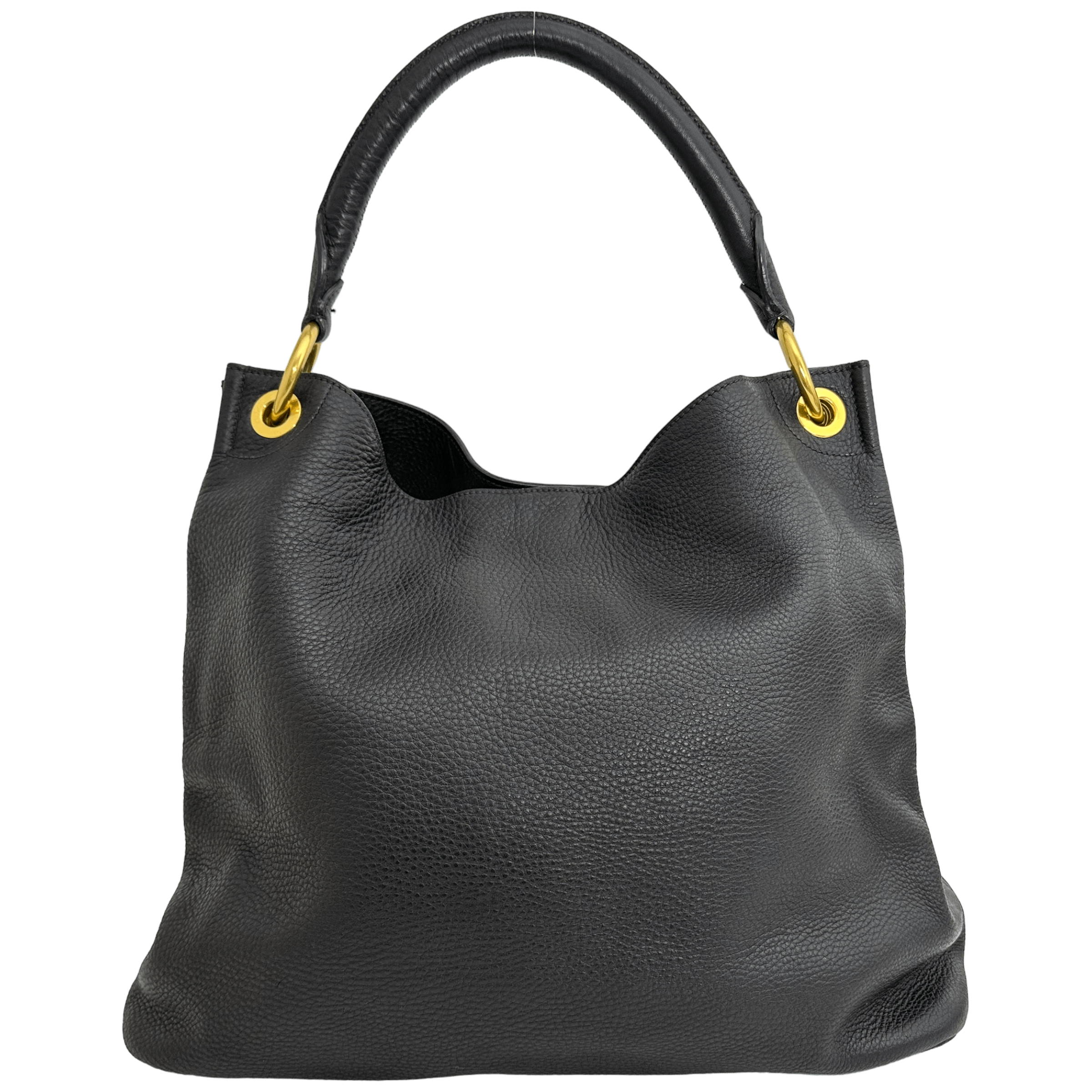 Black Leather Shoulder Bag