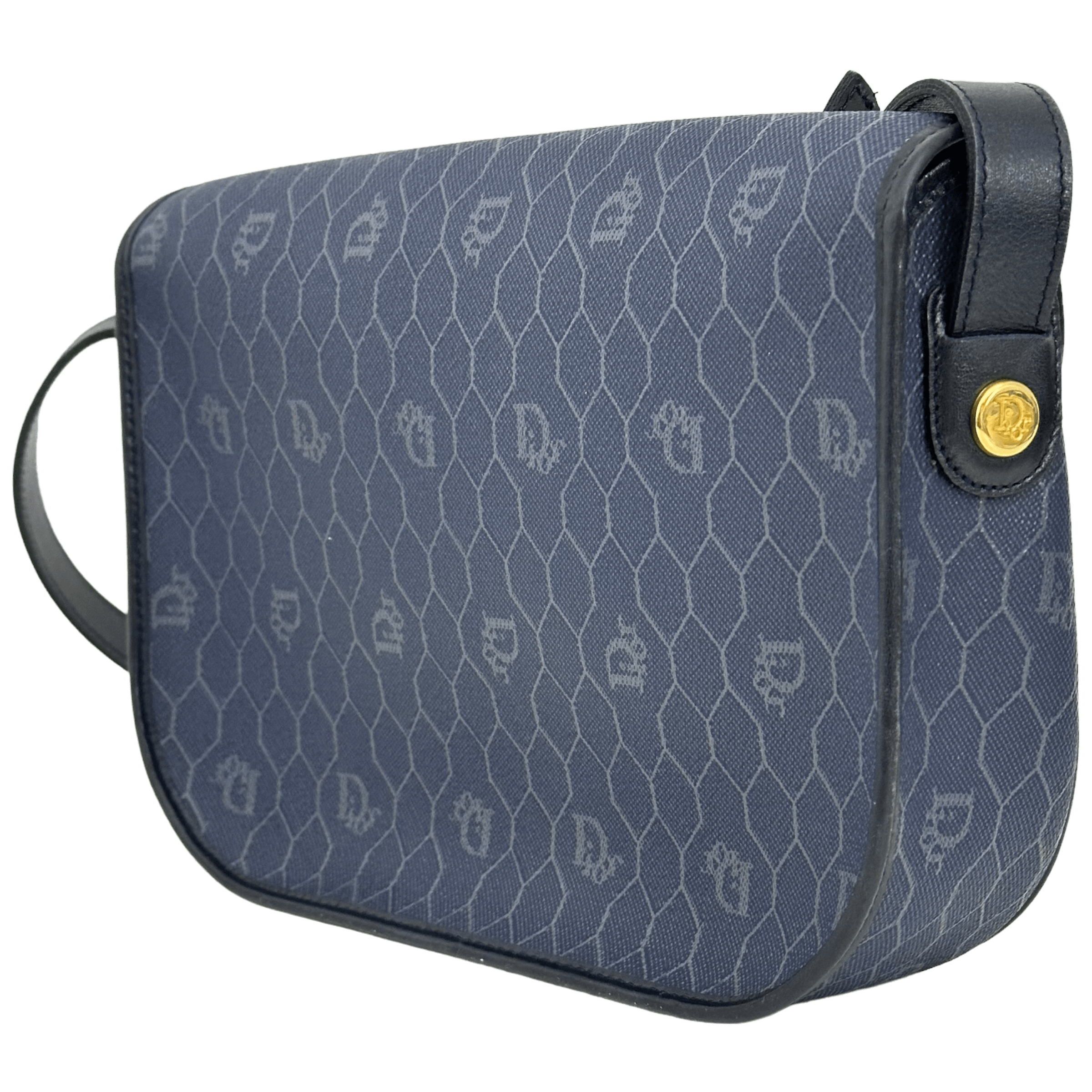 Navy Honeycomb Crossbody