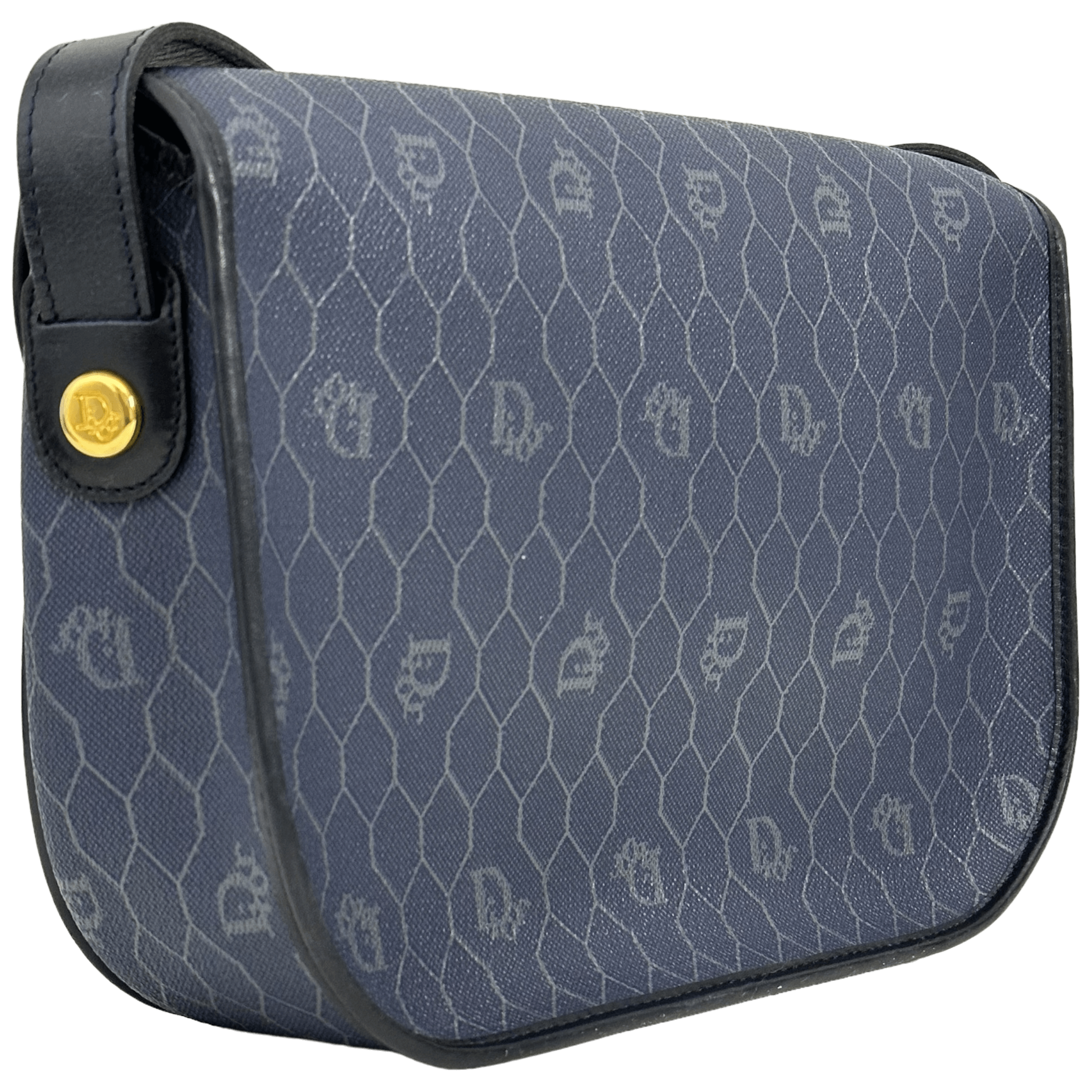 Navy Honeycomb Crossbody