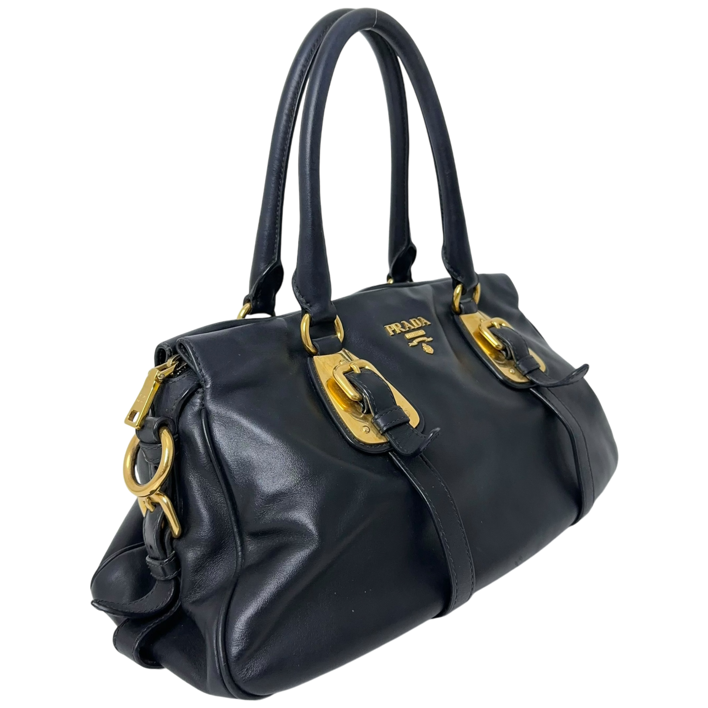Bauletto Navy Handbag