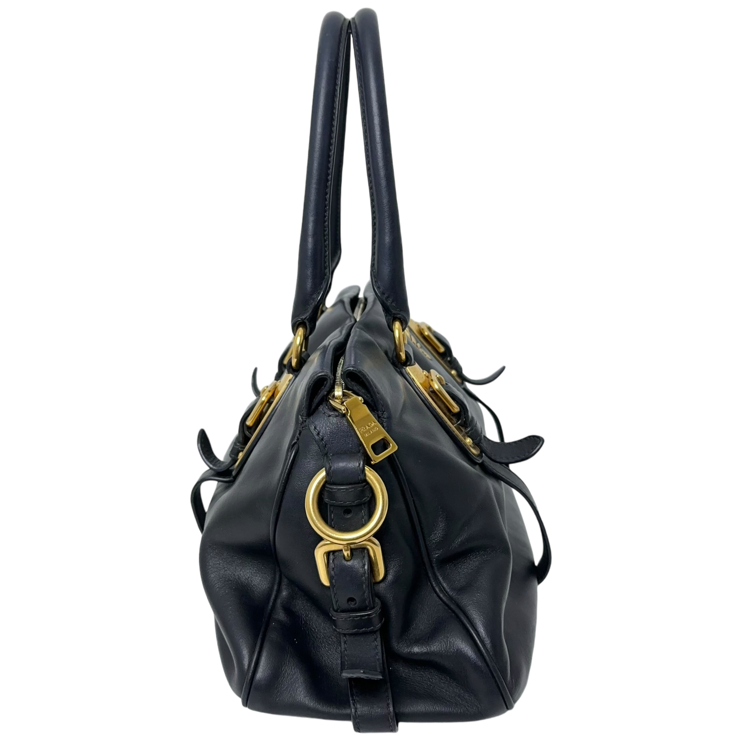 Bauletto Navy Handbag