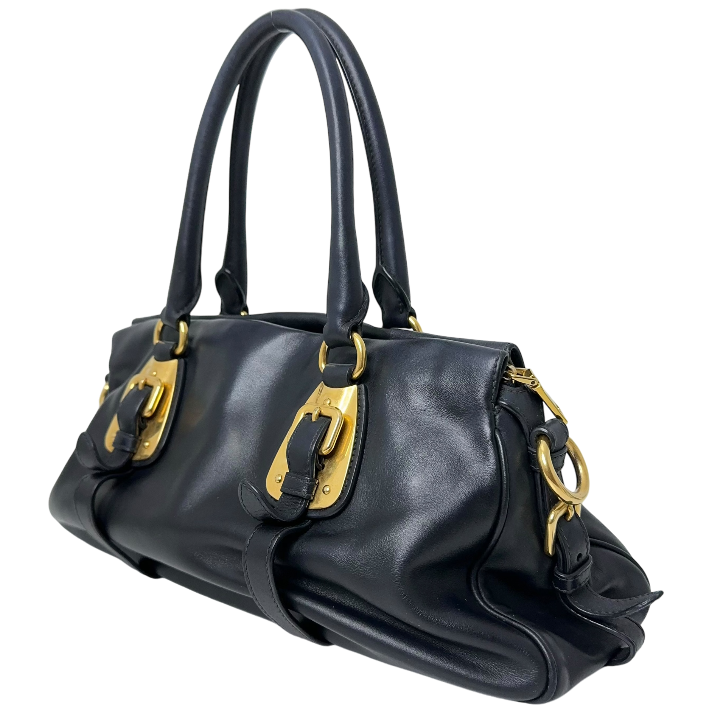 Bauletto Navy Handbag