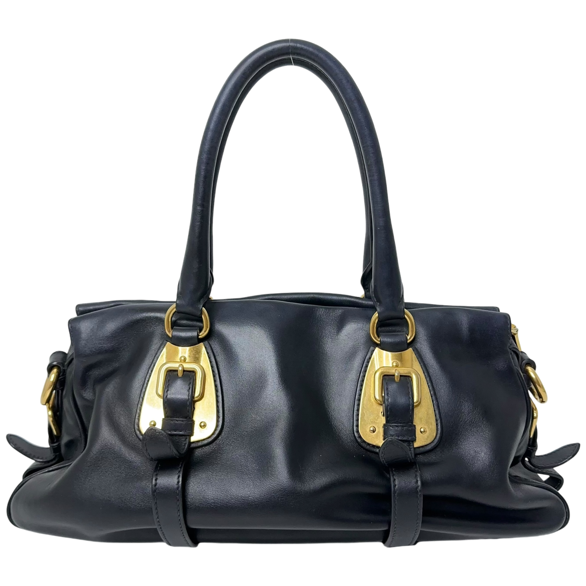 Bauletto Navy Handbag