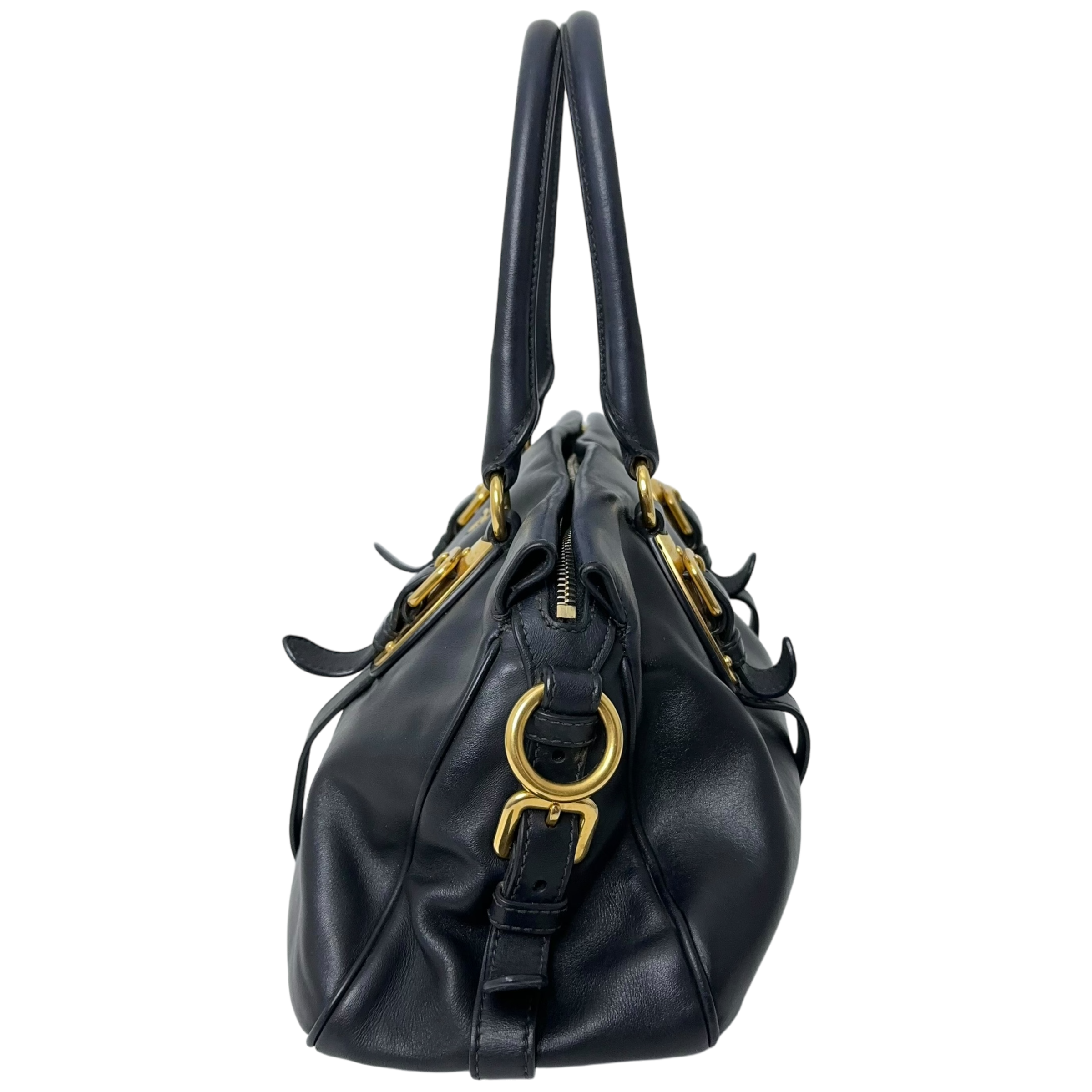 Bauletto Navy Handbag