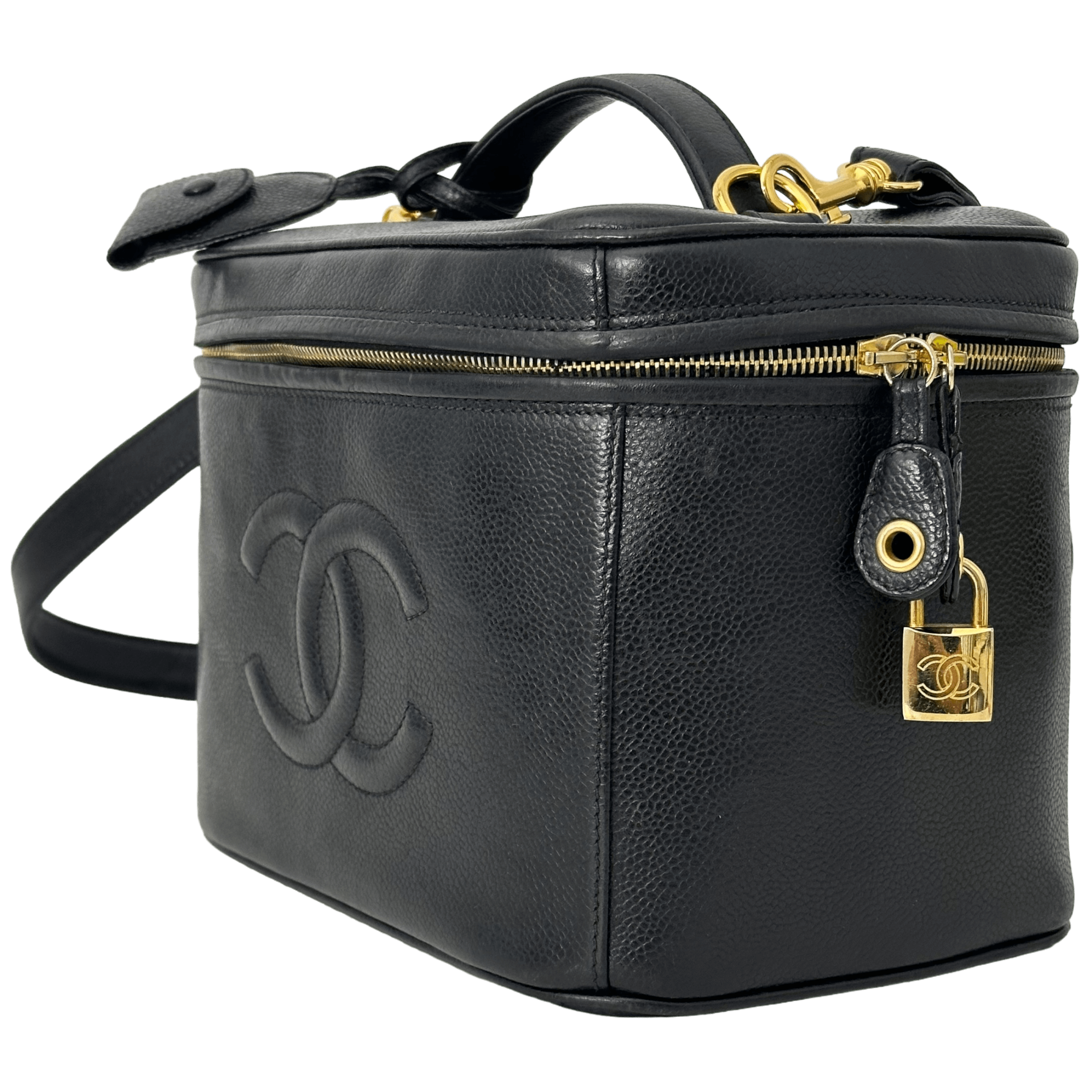 CC Caviar Vanity Case