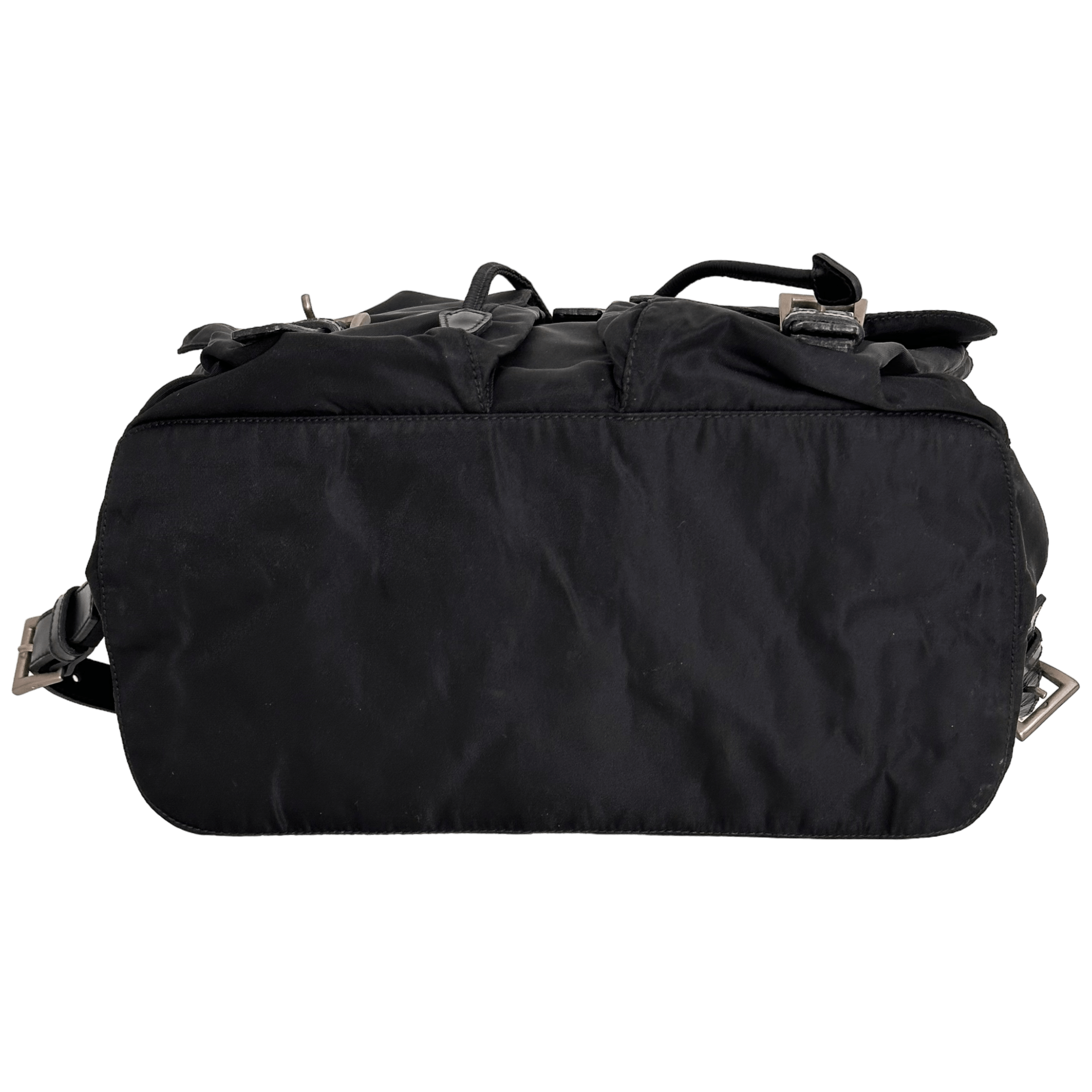 Black Nylon Tessuto Backpack