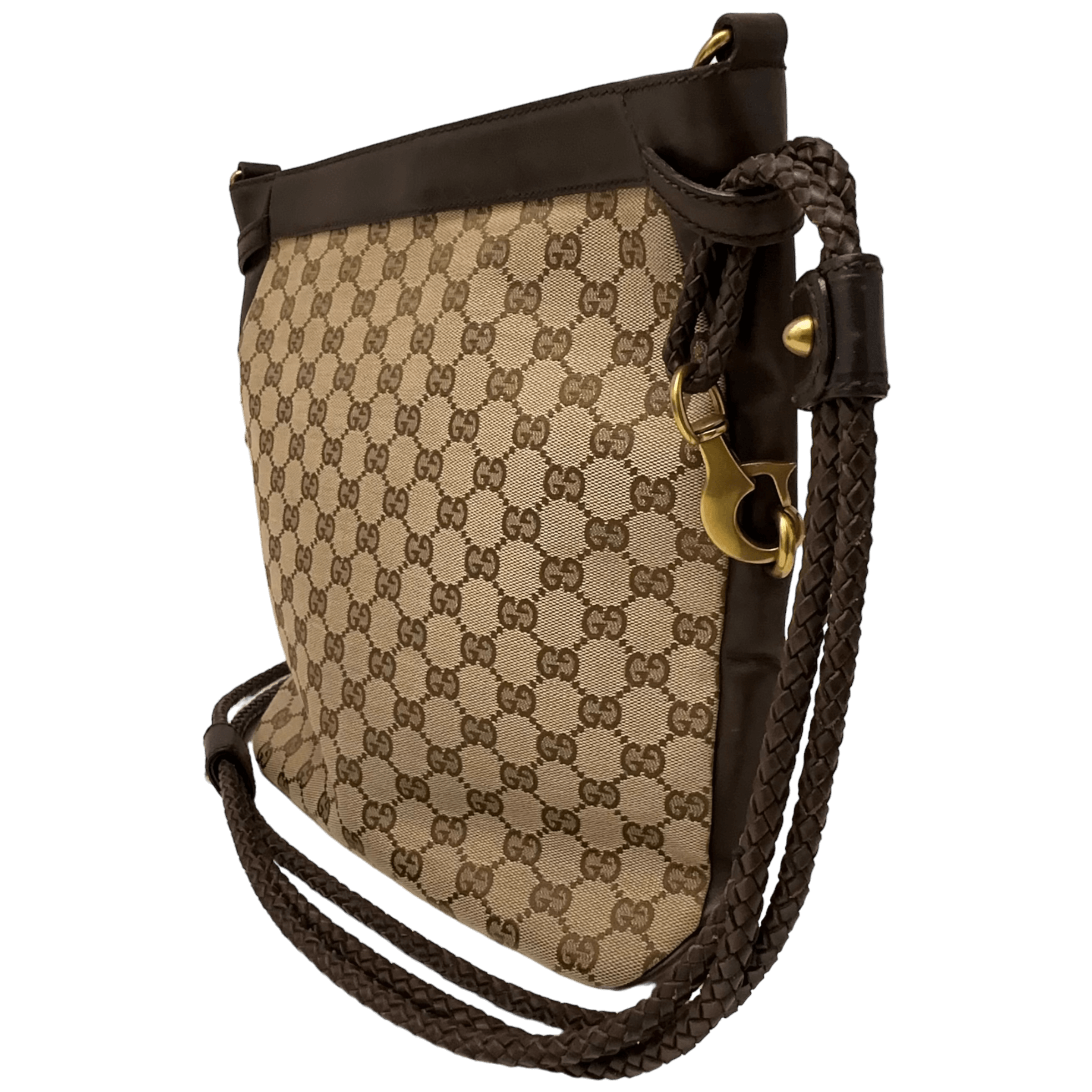 Braided GG Canvas Crossbody