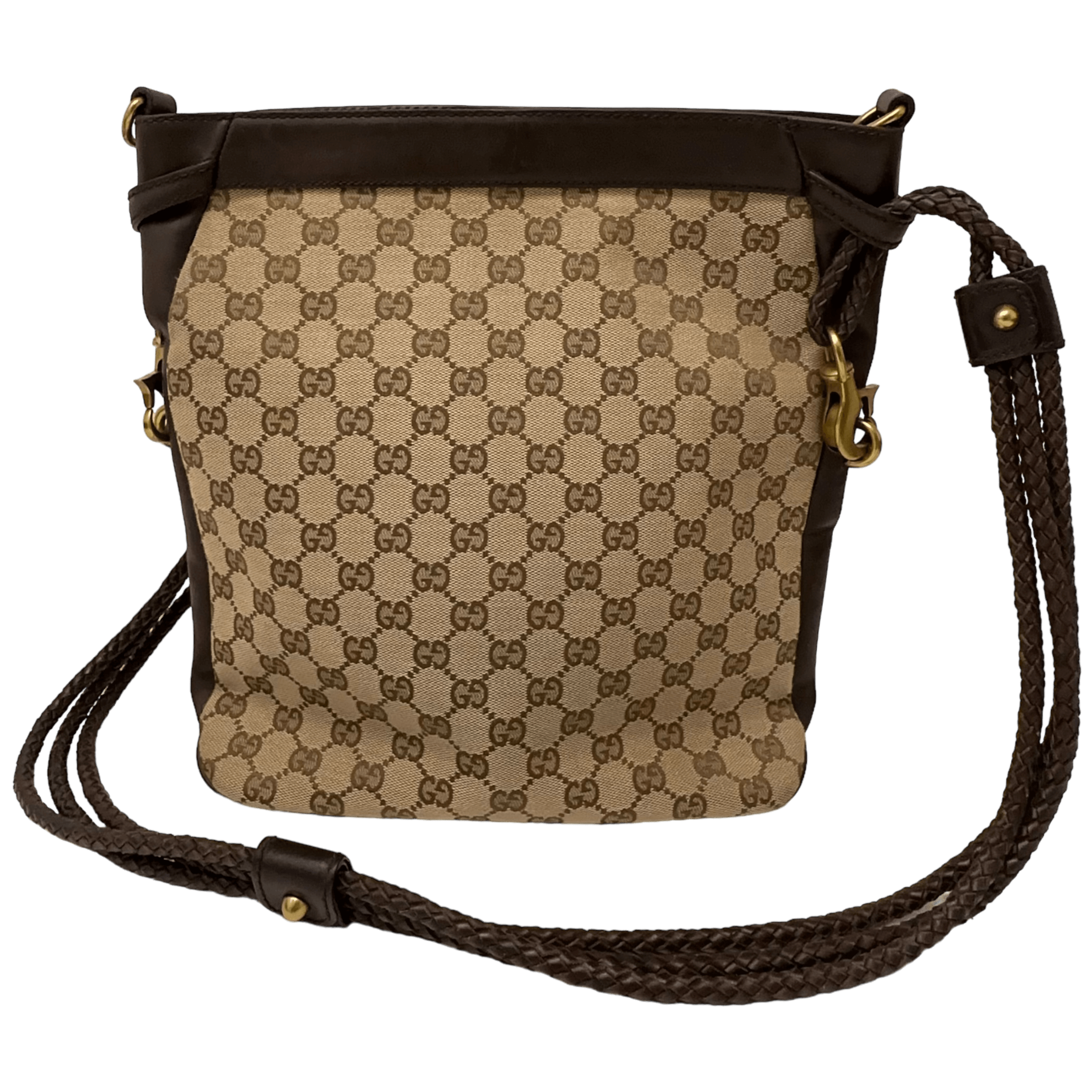 Braided GG Canvas Crossbody