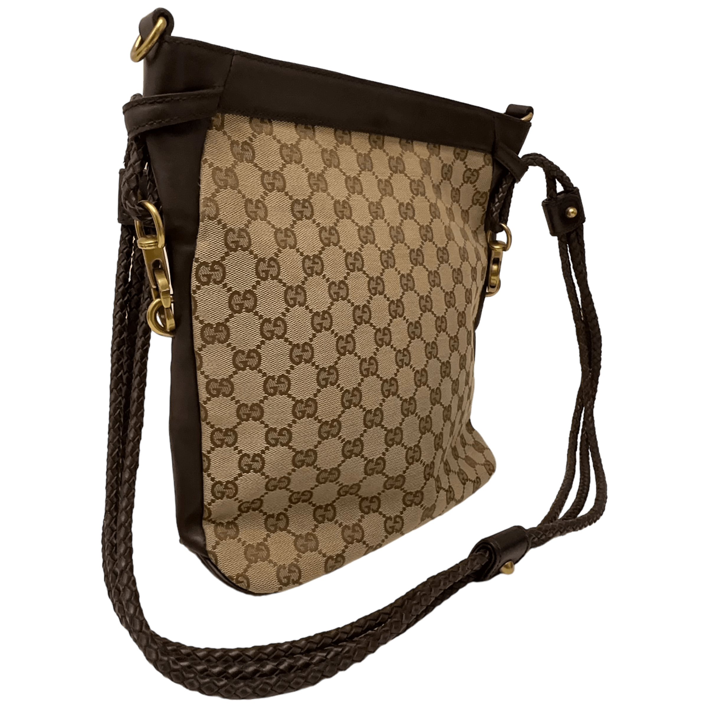 Braided GG Canvas Crossbody