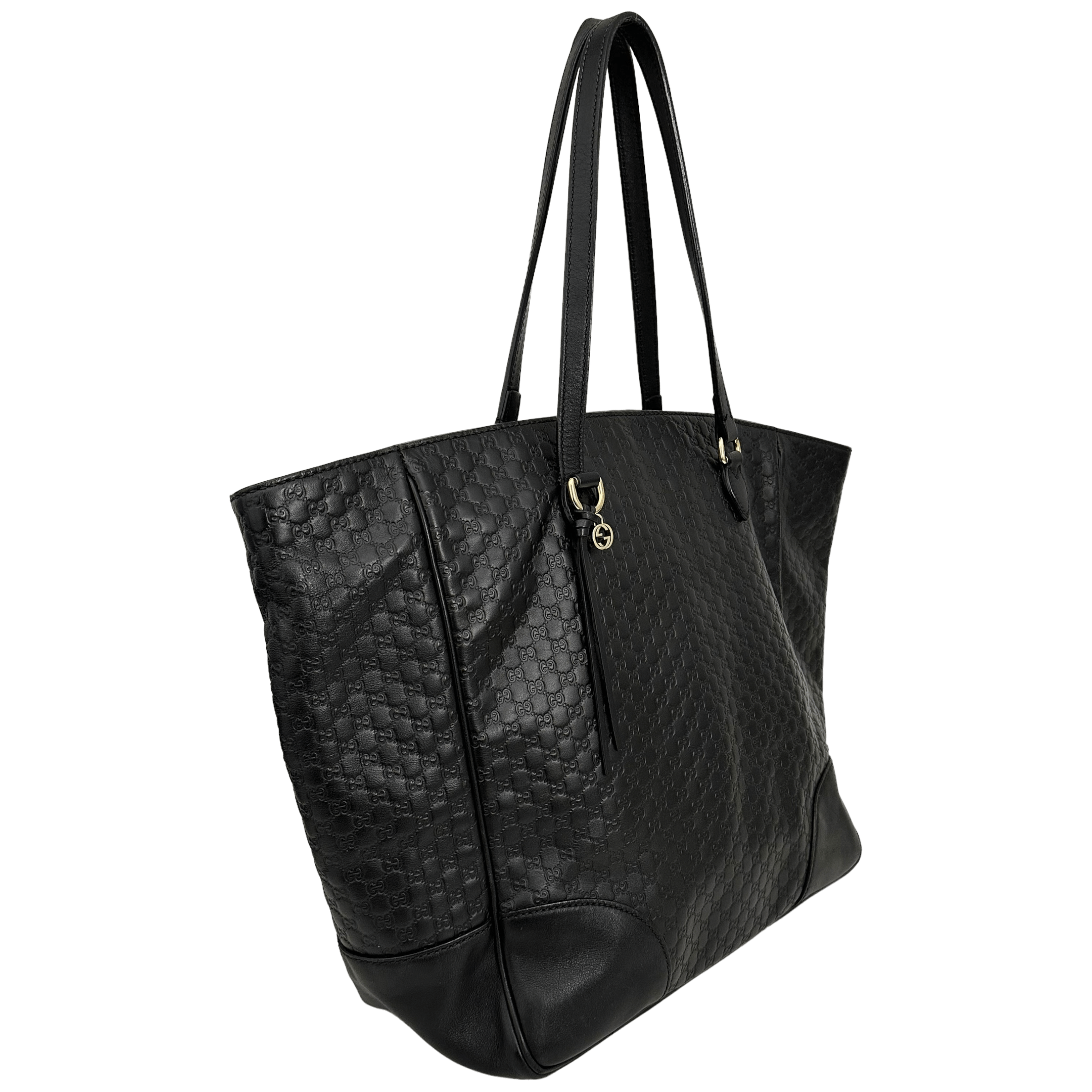 Black Microguccisima Tote