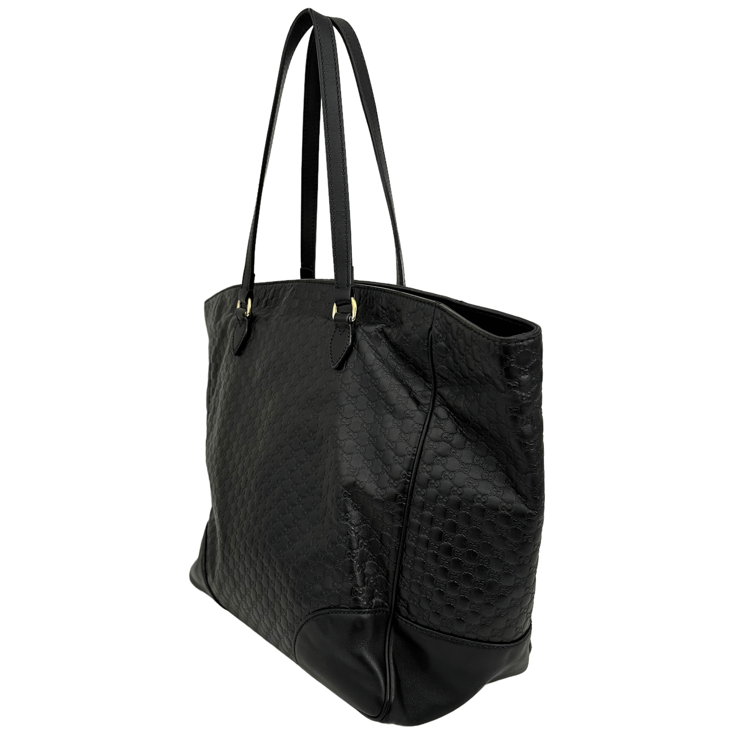 Black Microguccisima Tote