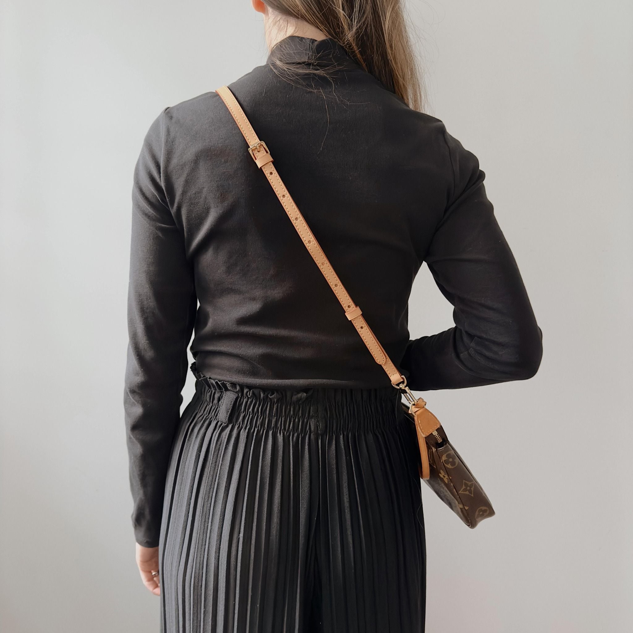 Thin Vachetta Leather Strap - Honey Patina