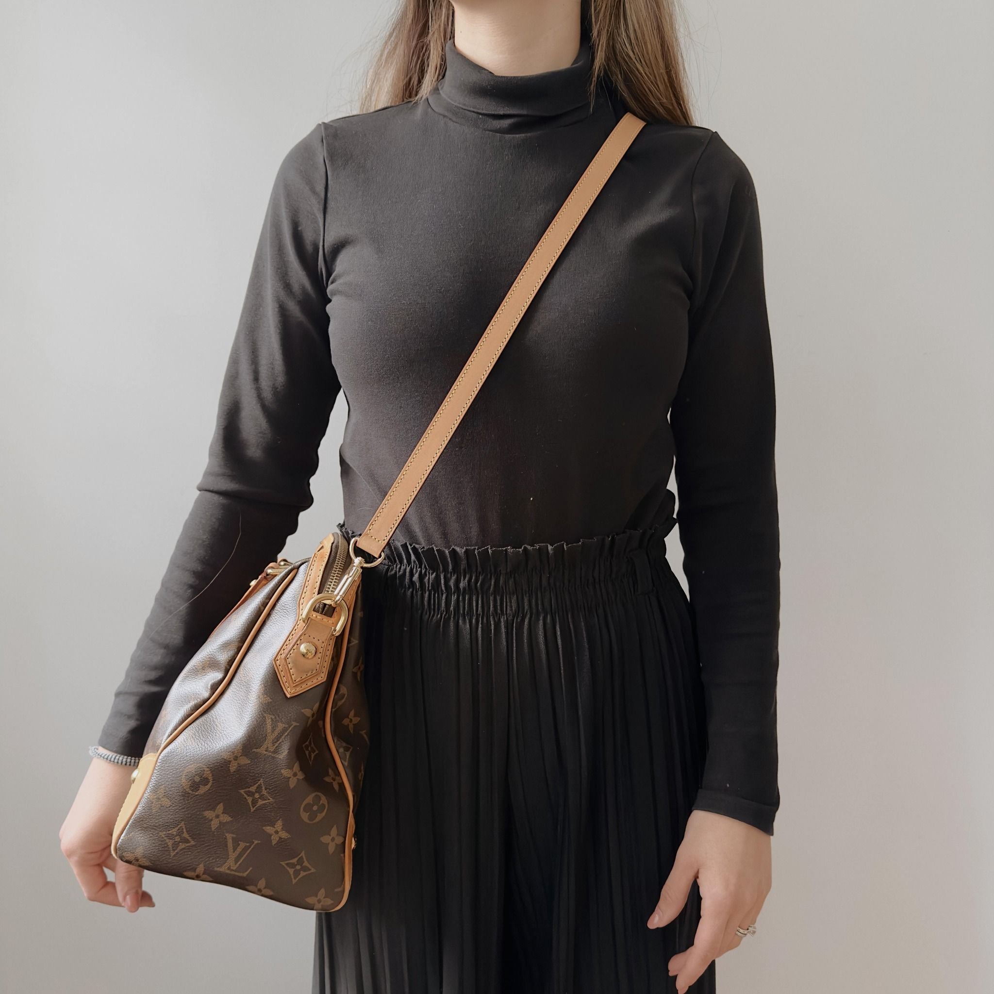 Wide Vachetta Leather Strap - Honey Patina