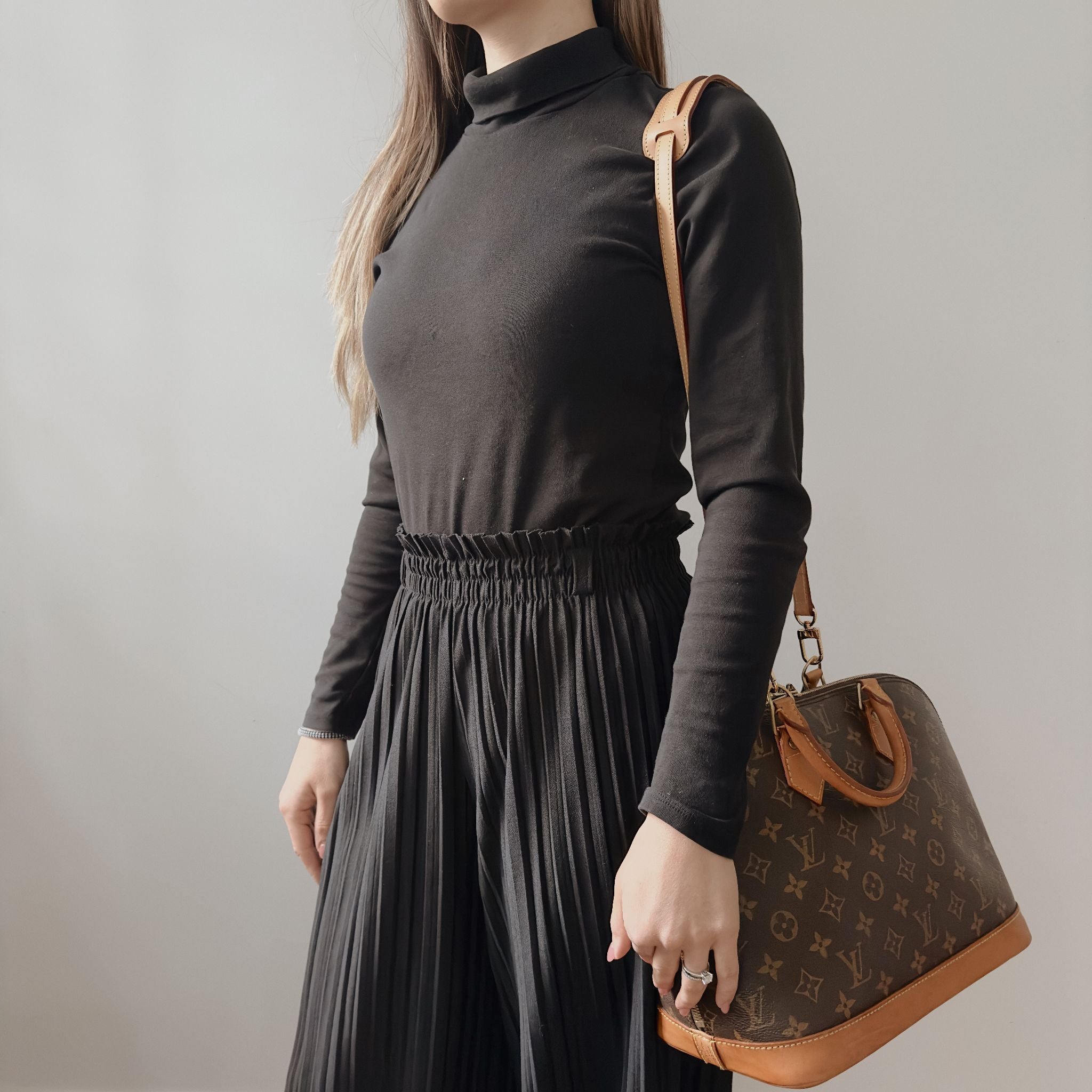 Medium Vachetta Leather Strap - Honey Patina (w/shoulder pad)