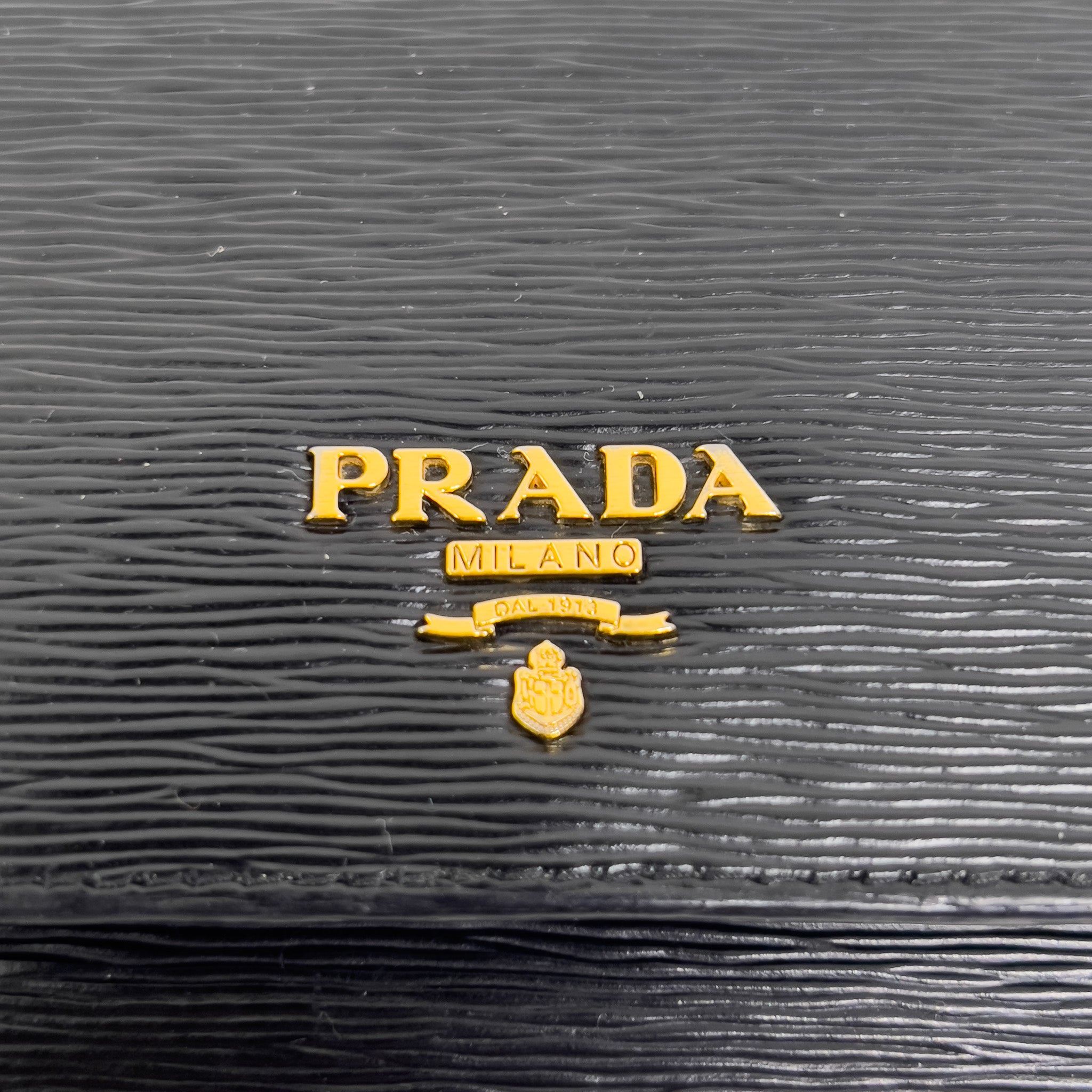 Black Leather Wallet with Chain